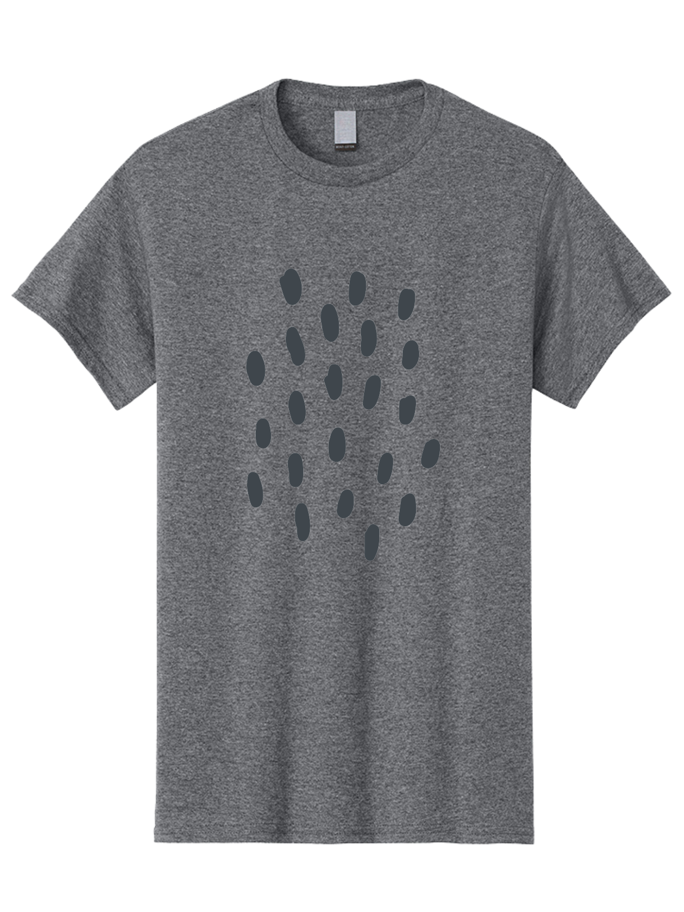 Grey-Stones Men'S Graphic Tee, 100% Cotton, Comfortable Casual Summer Wear, Machine Washable, Hand-Drawn Seeds, Scattered Elements, Organic Shapes, Dark Grey Illustrations, Whimsical Art, Abstract Composition, Unique Design Elements, Aab754 29