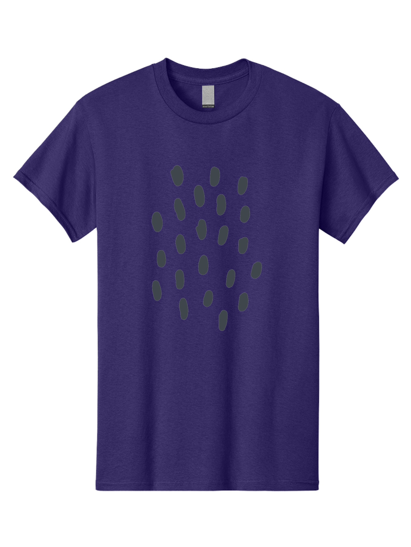 Grey-Stones Men'S Graphic Tee, 100% Cotton, Comfortable Casual Summer Wear, Machine Washable, Hand-Drawn Seeds, Scattered Elements, Organic Shapes, Dark Grey Illustrations, Whimsical Art, Abstract Composition, Unique Design Elements, Aab754 19