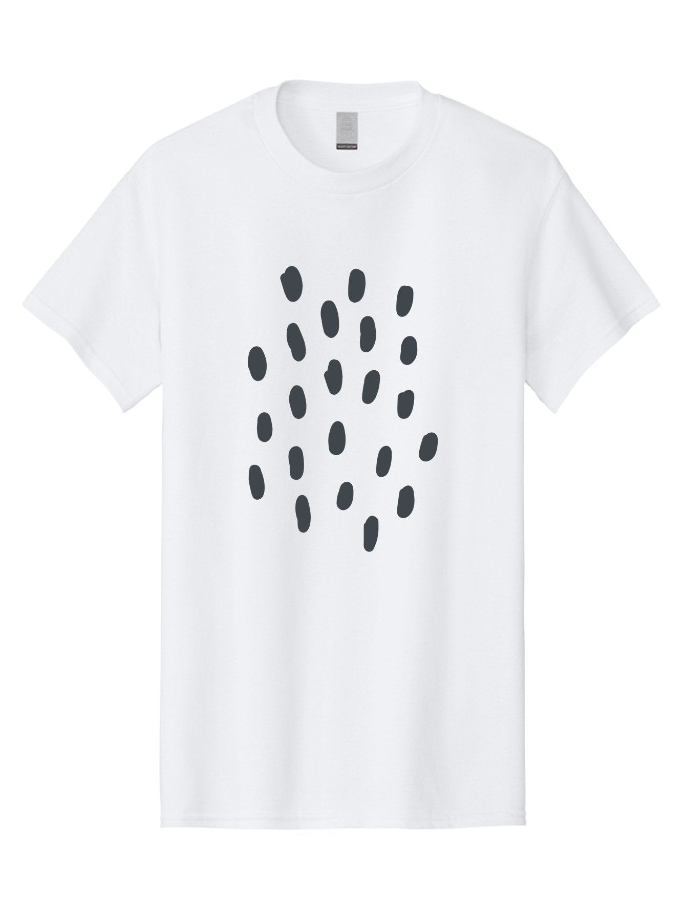 Grey-Stones Men'S Graphic Tee, 100% Cotton, Comfortable Casual Summer Wear, Machine Washable, Hand-Drawn Seeds, Scattered Elements, Organic Shapes, Dark Grey Illustrations, Whimsical Art, Abstract Composition, Unique Design Elements, Aab754 9