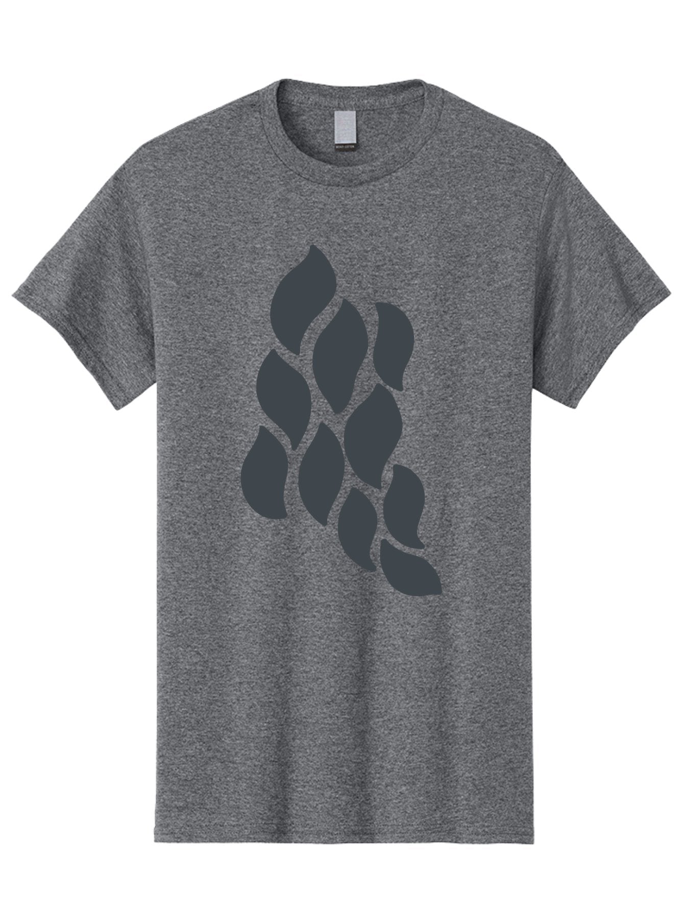 Hops Men'S Graphic Tee, 100% Cotton, Comfortable Casual Summer Wear, Machine Washable, Hop Plant, Beer Ingredient, Brewing Process, Dark Silhouette, Neon Green Background, Leaves, Craft Beer, Hop Flowers Aab756 14