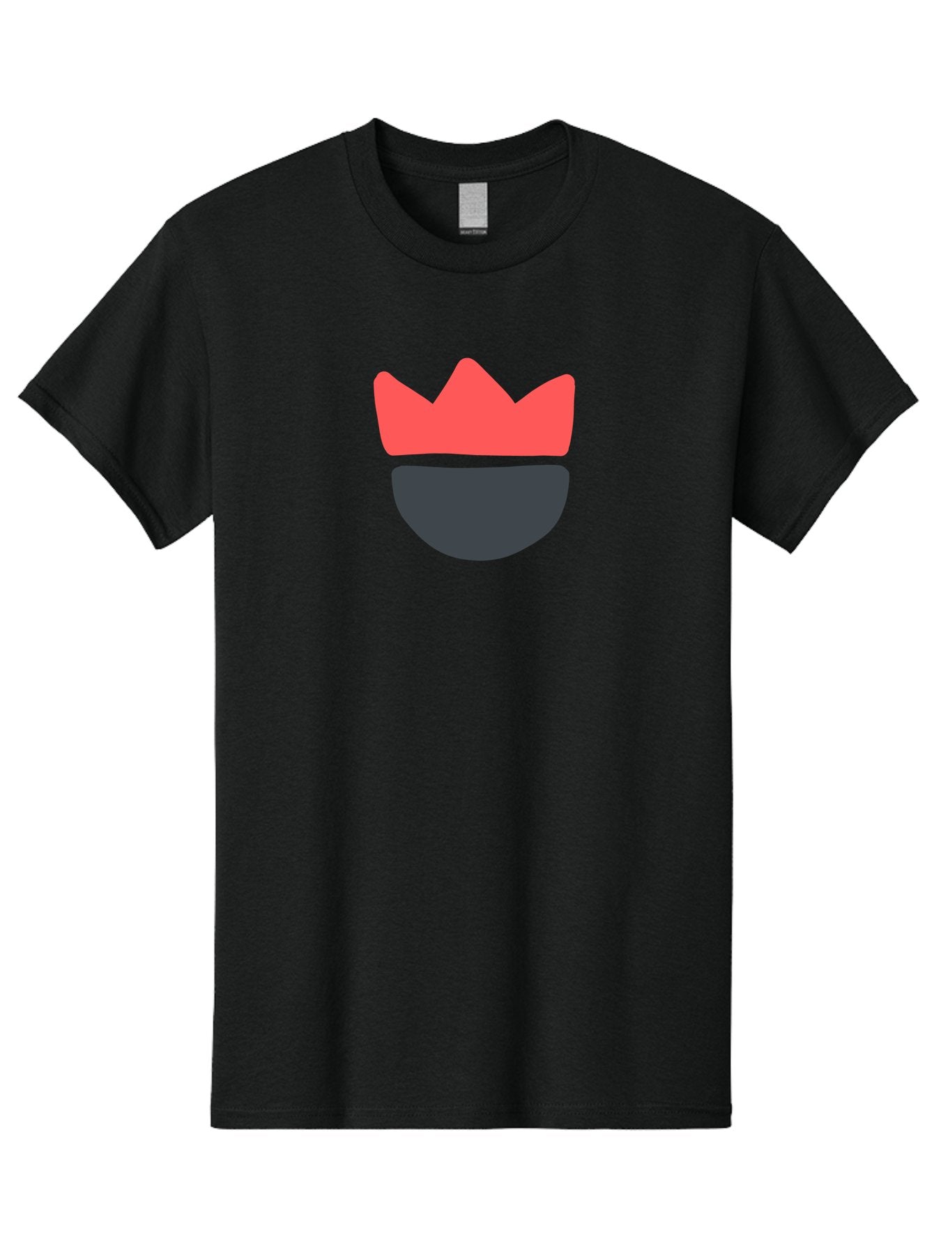 King-Face Men'S Graphic Tee, 100% Cotton, Comfortable Casual Summer Wear, Machine Washable, Crown, Bearded Man, Dark Blue Beard, Red Crown, Simple Illustration, Minimalist Art, Modern Design, King Icon, Facial Representation, Digital Graphics Aab759 7