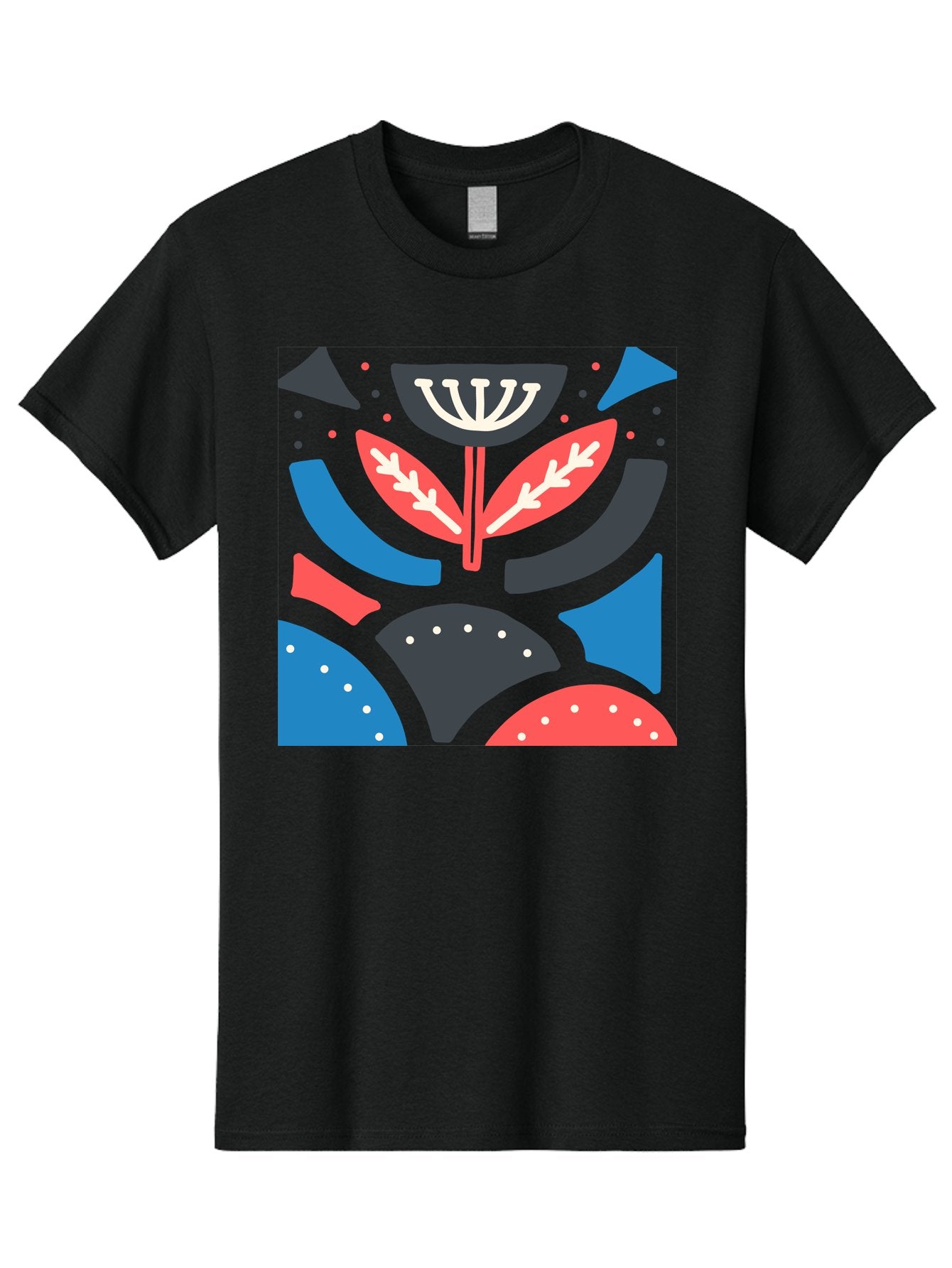 Menorah-Illustration Men'S Graphic Tee, 100% Cotton, Comfortable Casual Summer Wear, Machine Washable, Menorah Illustration, Abstract Floral Design, Hanukkah Symbol, Festive Atmosphere, Jewish Tradition, Holiday Celebration, Aab764 10