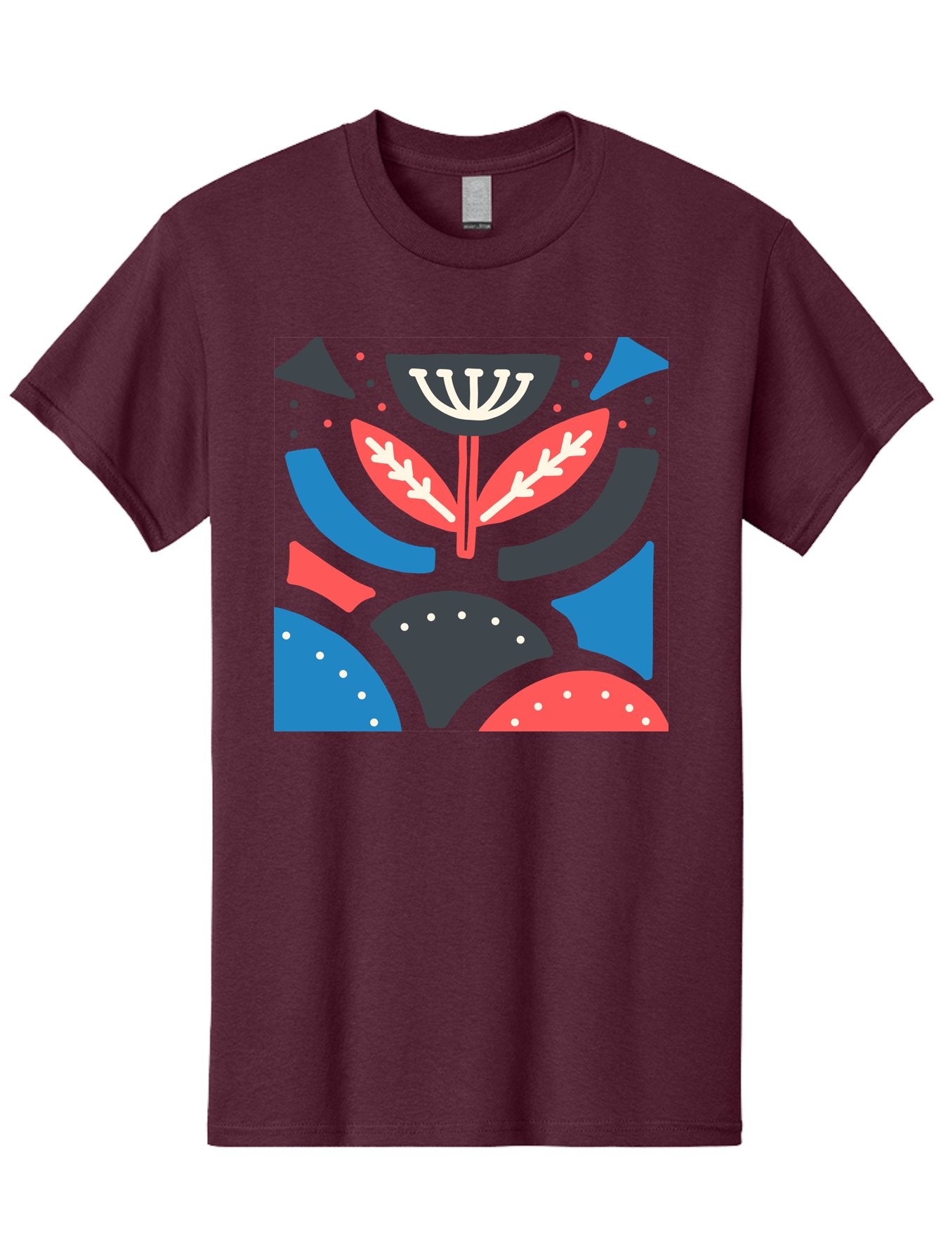 Menorah-Illustration Men'S Graphic Tee, 100% Cotton, Comfortable Casual Summer Wear, Machine Washable, Menorah Illustration, Abstract Floral Design, Hanukkah Symbol, Festive Atmosphere, Jewish Tradition, Holiday Celebration, Aab764 12