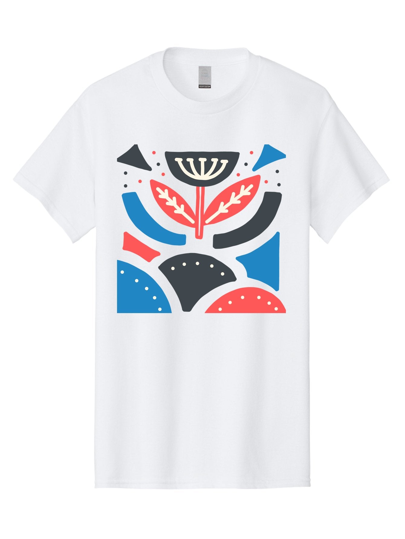 Menorah-Illustration Men'S Graphic Tee, 100% Cotton, Comfortable Casual Summer Wear, Machine Washable, Menorah Illustration, Abstract Floral Design, Hanukkah Symbol, Festive Atmosphere, Jewish Tradition, Holiday Celebration, Aab764 11