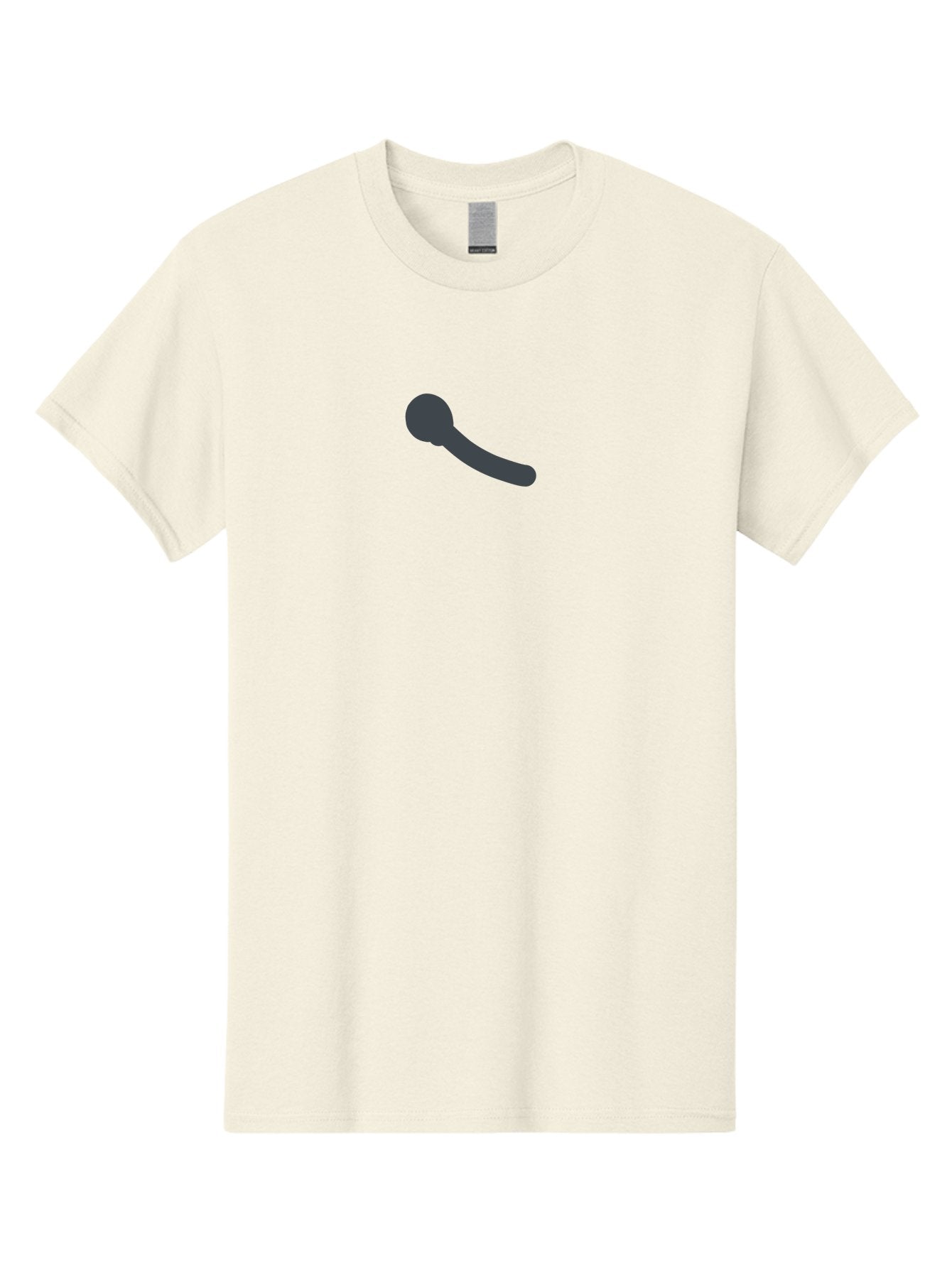 Microphone Men'S Graphic Tee, 100% Cotton, Comfortable Casual Summer Wear, Machine Washable, Dark Gray Microphone, Simple Design, Minimalistic Icon, Music Recording, Voice Capture, Podcasting Equipment Aab765