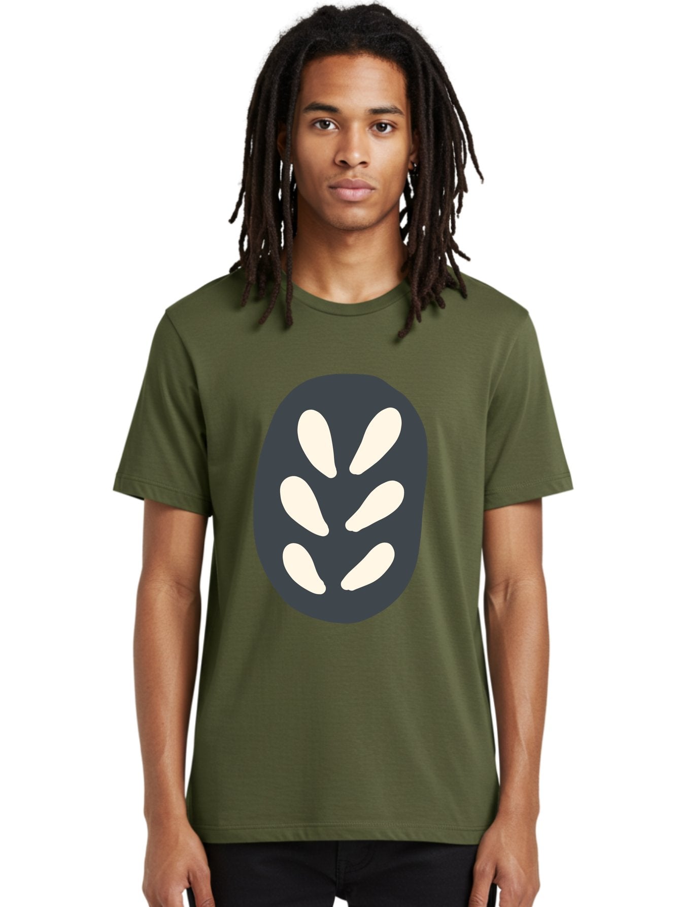 Oval-Icon Men'S Graphic Tee, 100% Cotton, Comfortable Casual Summer Wear, Machine Washable, Kiwi Fruit, Fruit Icon, Simple Graphics, Minimal Design, Fruit Symbol, Kiwi Illustration, Cartoon Fruit Aab766 18