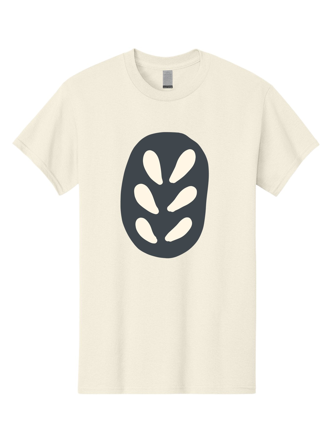 Oval-Icon Men'S Graphic Tee, 100% Cotton, Comfortable Casual Summer Wear, Machine Washable, Kiwi Fruit, Fruit Icon, Simple Graphics, Minimal Design, Fruit Symbol, Kiwi Illustration, Cartoon Fruit Aab766 13