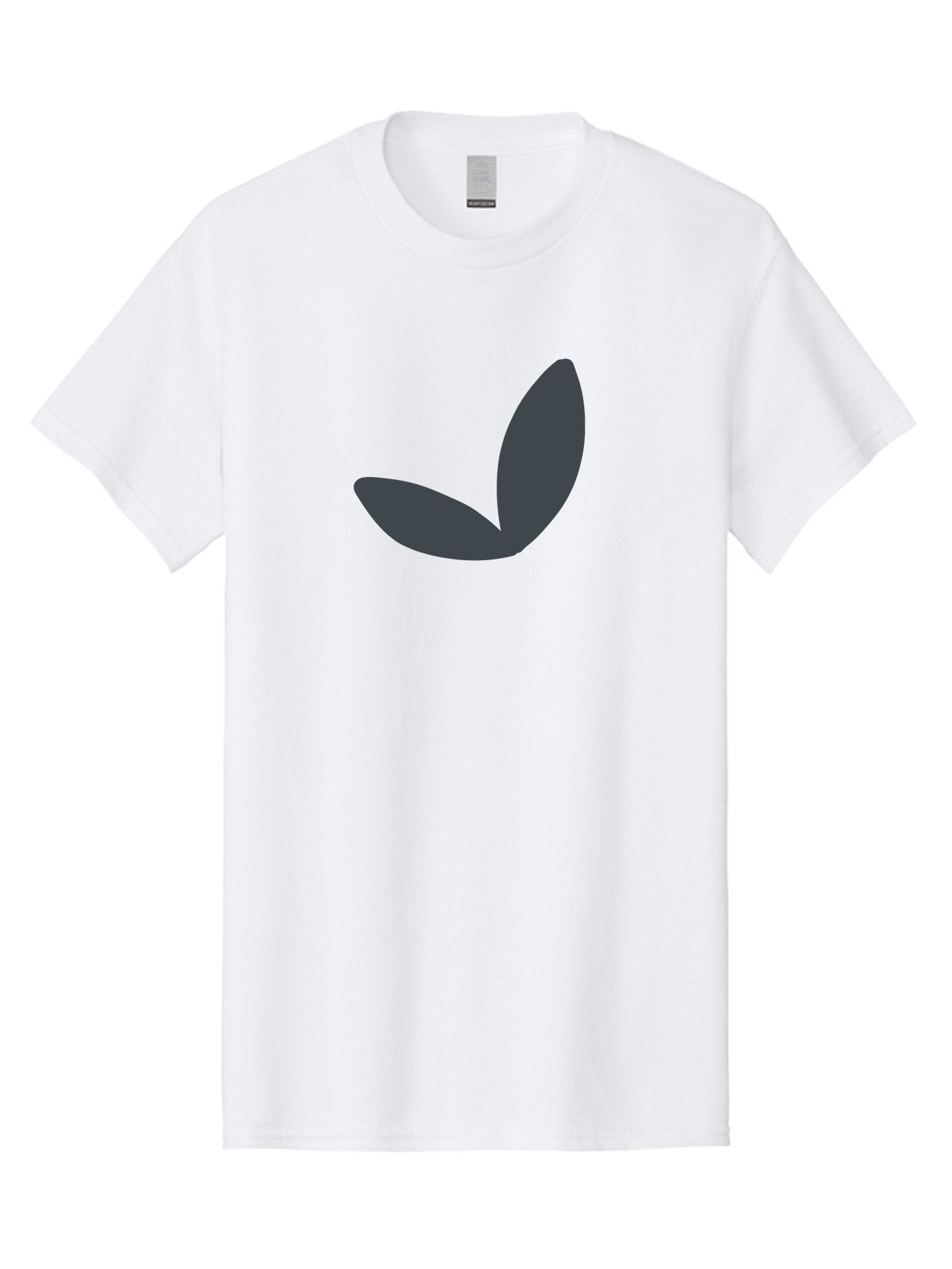 Petals Men'S Graphic Tee, 100% Cotton, Comfortable Casual Summer Wear, Machine Washable, Simple Vector Graphic, Minimalistic Design, Dark Grey Shapes, Pea Pod Illustration, Abstract Shapes, Modern Digital Art, Graphic Design Elements Aab768 12