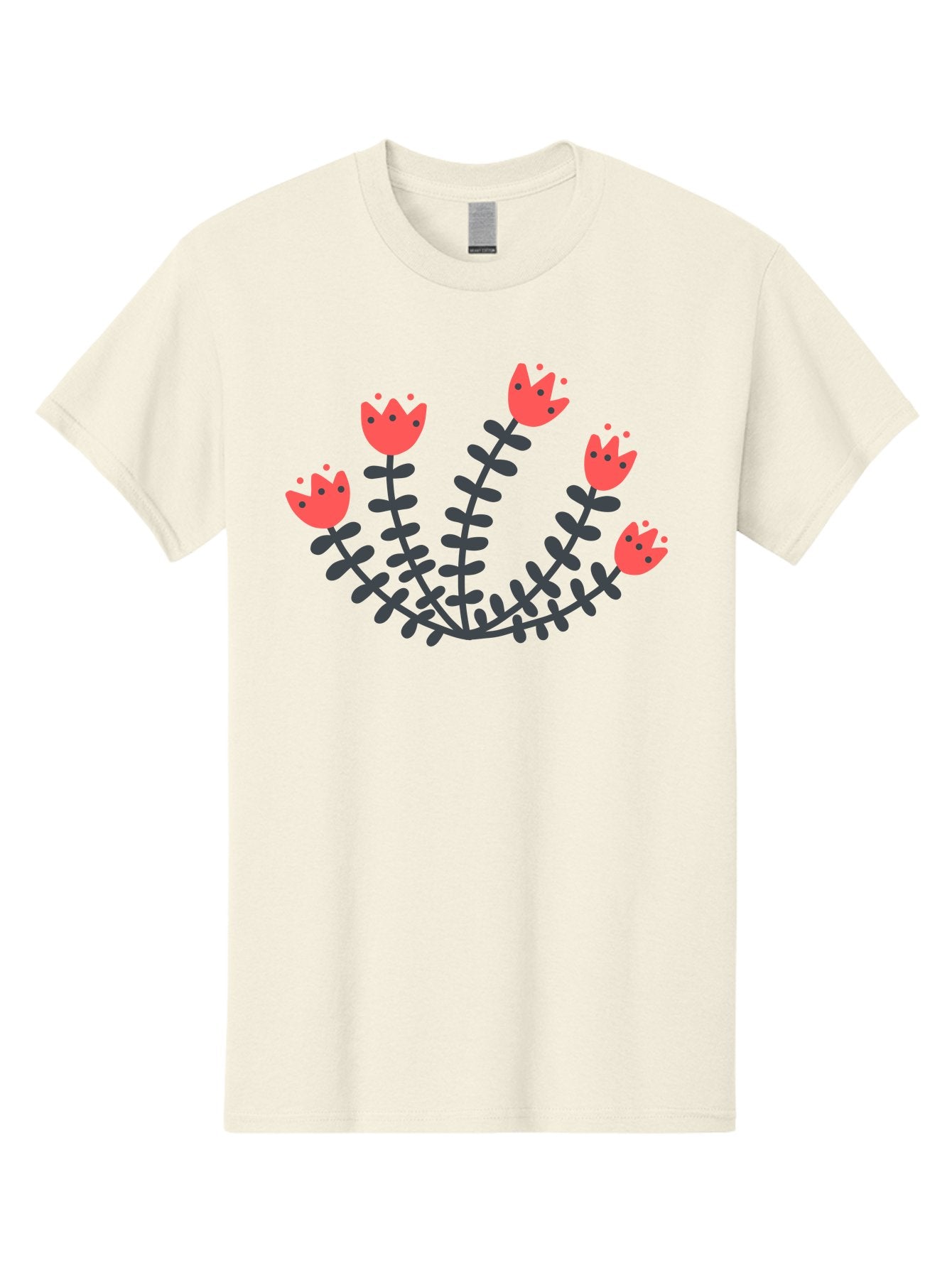 Pink-Flowers Men'S Graphic Tee, 100% Cotton, Comfortable Casual Summer Wear, Machine Washable, Red Flowers, Cartoon Style, Floral Arrangement, Blooming Flowers, Cute Design, Simple Illustration, Vibrant Flowers Aab771 11