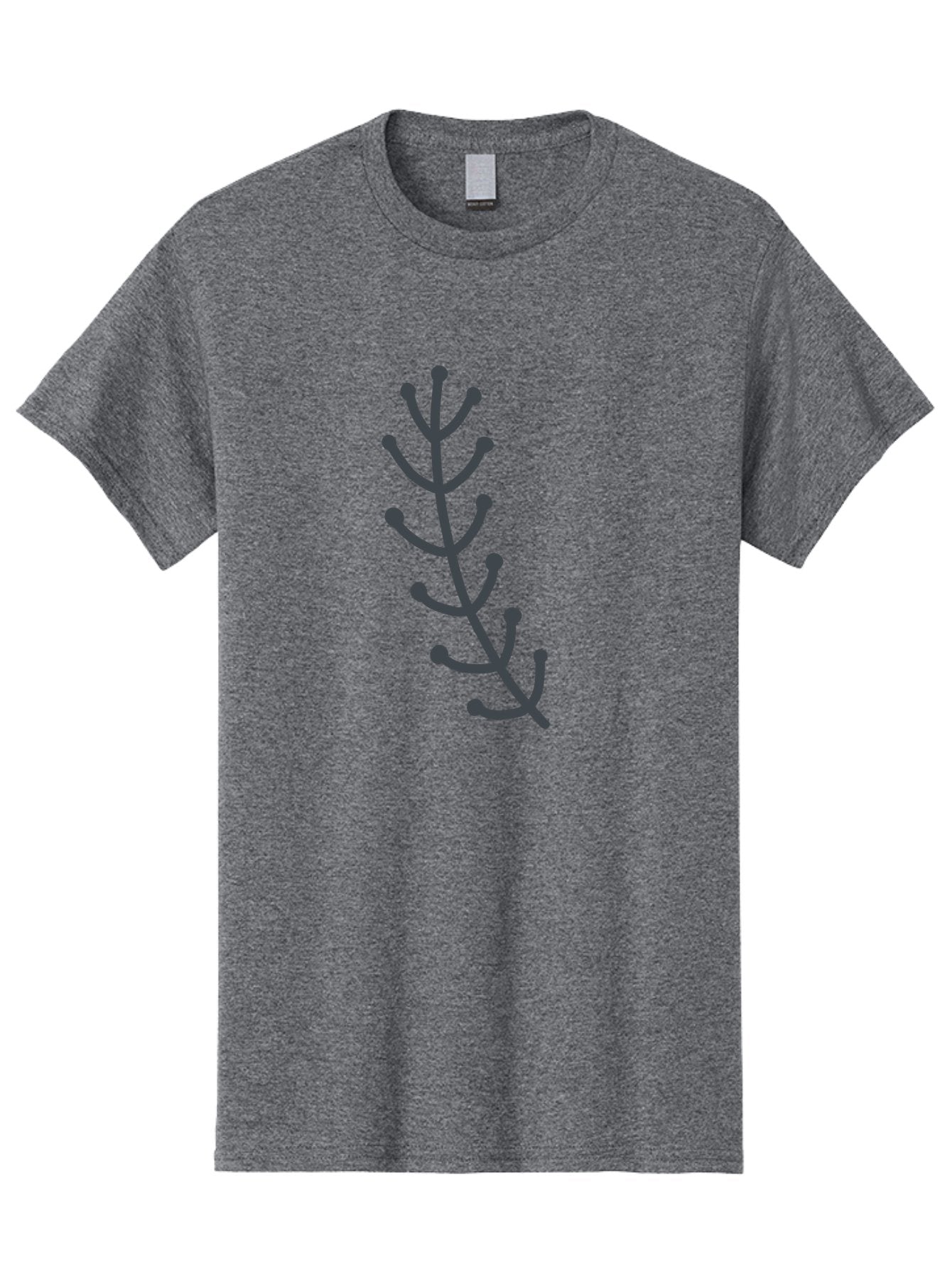 Purple-Branch Men'S Graphic Tee, 100% Cotton, Comfortable Casual Summer Wear, Machine Washable, Purple Twig, Minimalist Design, Simple Illustration, Botanical Art, Abstract Shape, Graphic Element, Digital Drawing, Stylized Branch Aab774