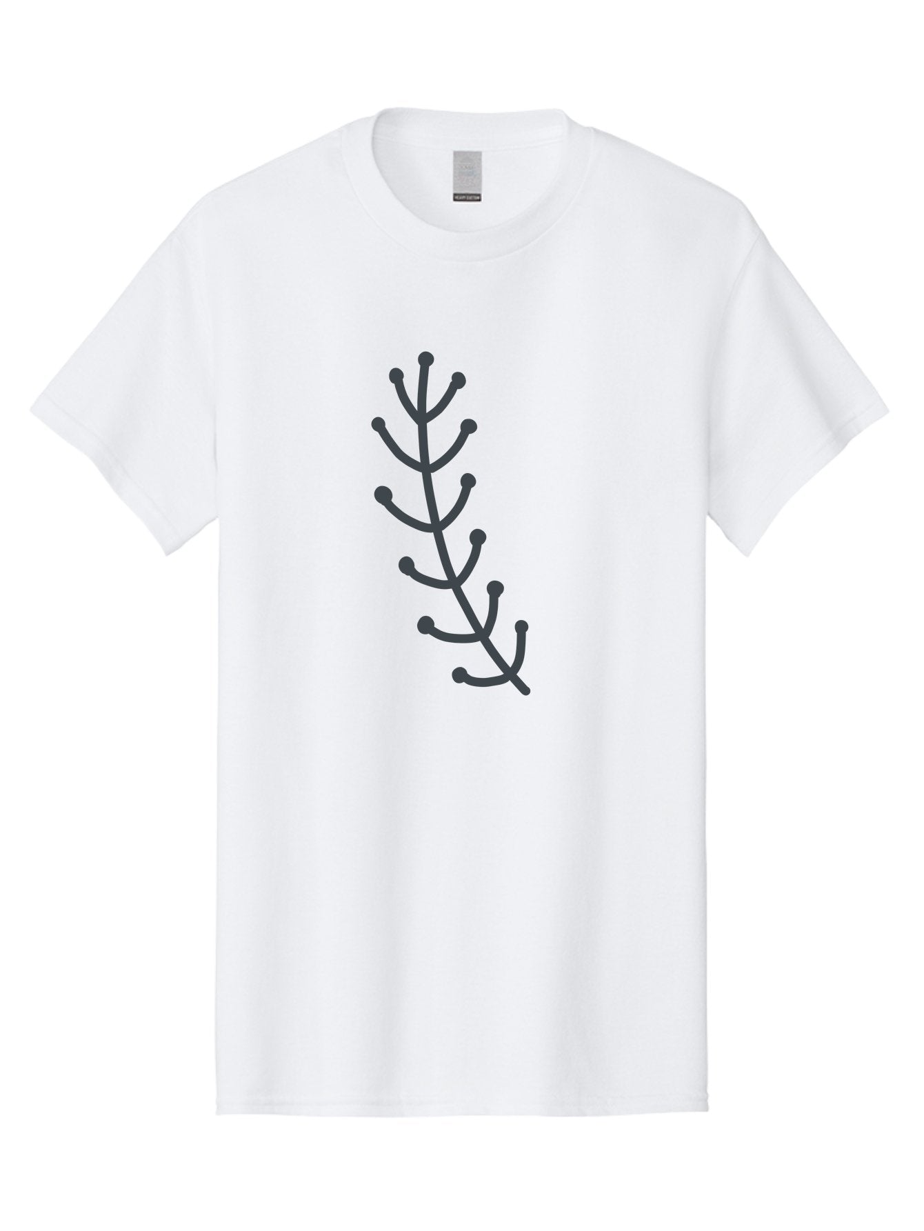 Purple-Branch Men'S Graphic Tee, 100% Cotton, Comfortable Casual Summer Wear, Machine Washable, Purple Twig, Minimalist Design, Simple Illustration, Botanical Art, Abstract Shape, Graphic Element, Digital Drawing, Stylized Branch Aab774 3