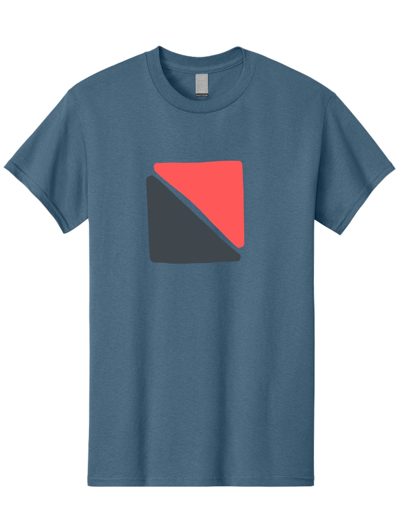 Red-And-Black-Shapes Men'S Graphic Tee, 100% Cotton, Comfortable Casual Summer Wear, Machine Washable, Geometric Shapes, Abstract Design, Red And Black, Modern Art, Minimalist Style, Contrasting Colors, Simple Composition, Digital Art, Aab776 11