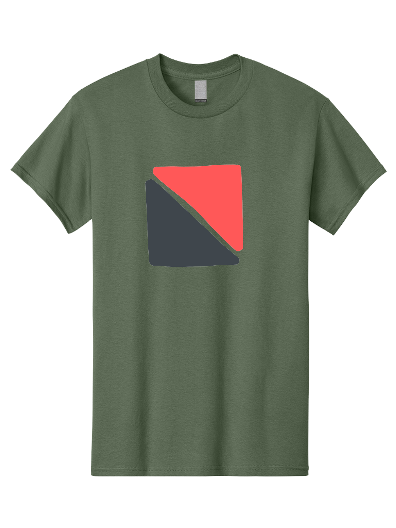 Red-And-Black-Shapes Men'S Graphic Tee, 100% Cotton, Comfortable Casual Summer Wear, Machine Washable, Geometric Shapes, Abstract Design, Red And Black, Modern Art, Minimalist Style, Contrasting Colors, Simple Composition, Digital Art, Aab776 15