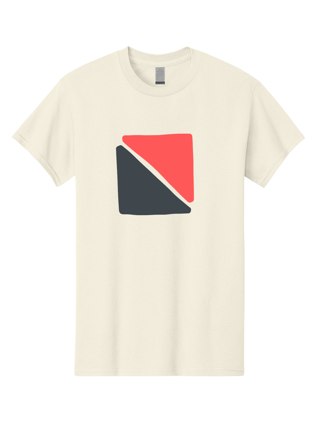 Red-And-Black-Shapes Men'S Graphic Tee, 100% Cotton, Comfortable Casual Summer Wear, Machine Washable, Geometric Shapes, Abstract Design, Red And Black, Modern Art, Minimalist Style, Contrasting Colors, Simple Composition, Digital Art, Aab776 21