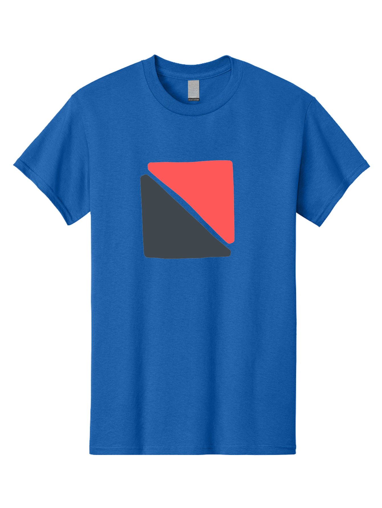 Red-And-Black-Shapes Men'S Graphic Tee, 100% Cotton, Comfortable Casual Summer Wear, Machine Washable, Geometric Shapes, Abstract Design, Red And Black, Modern Art, Minimalist Style, Contrasting Colors, Simple Composition, Digital Art, Aab776 11