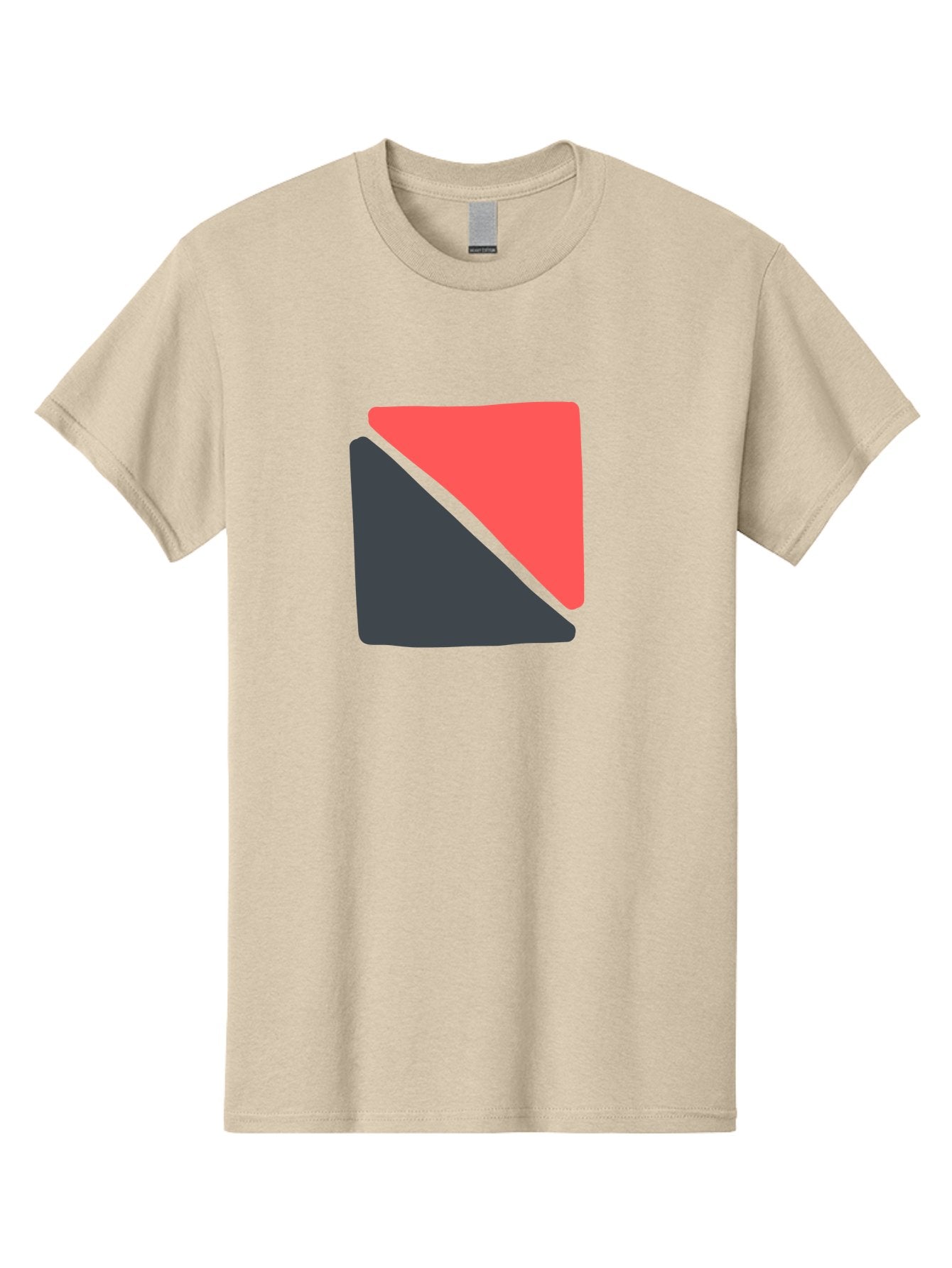 Red-And-Black-Shapes Men'S Graphic Tee, 100% Cotton, Comfortable Casual Summer Wear, Machine Washable, Geometric Shapes, Abstract Design, Red And Black, Modern Art, Minimalist Style, Contrasting Colors, Simple Composition, Digital Art, Aab776 15