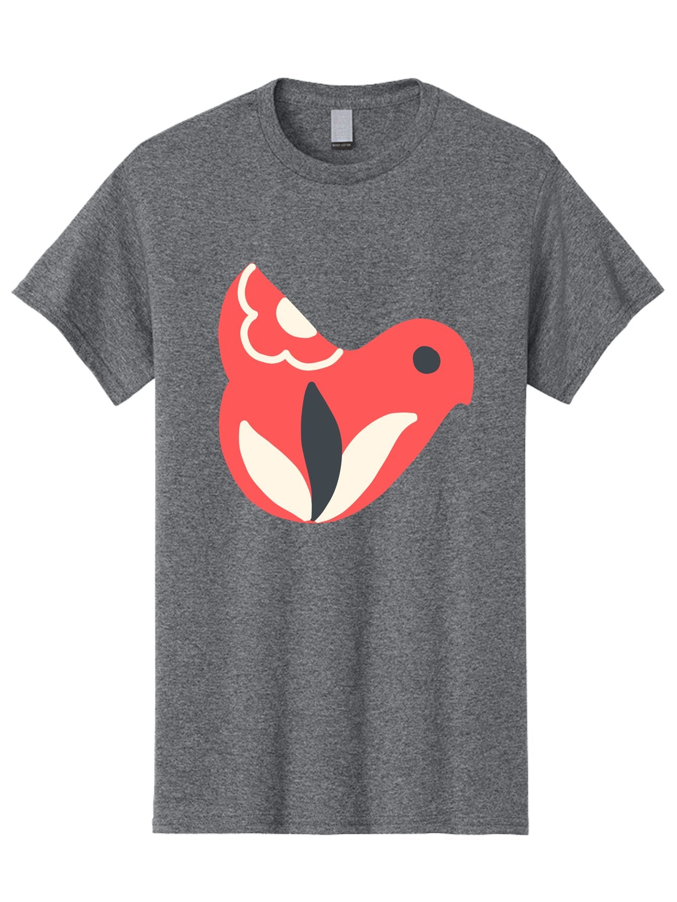 Red-Bird-1 Men'S Graphic Tee, 100% Cotton, Comfortable Casual Summer Wear, Machine Washable, Stylized Bird, Vibrant Red, Minimalist Design, Abstract Bird, Simple Logo, Cartoon Bird, Bird Icon, Modern Bird Graphic, Simple Bird Illustration, Aab778 8