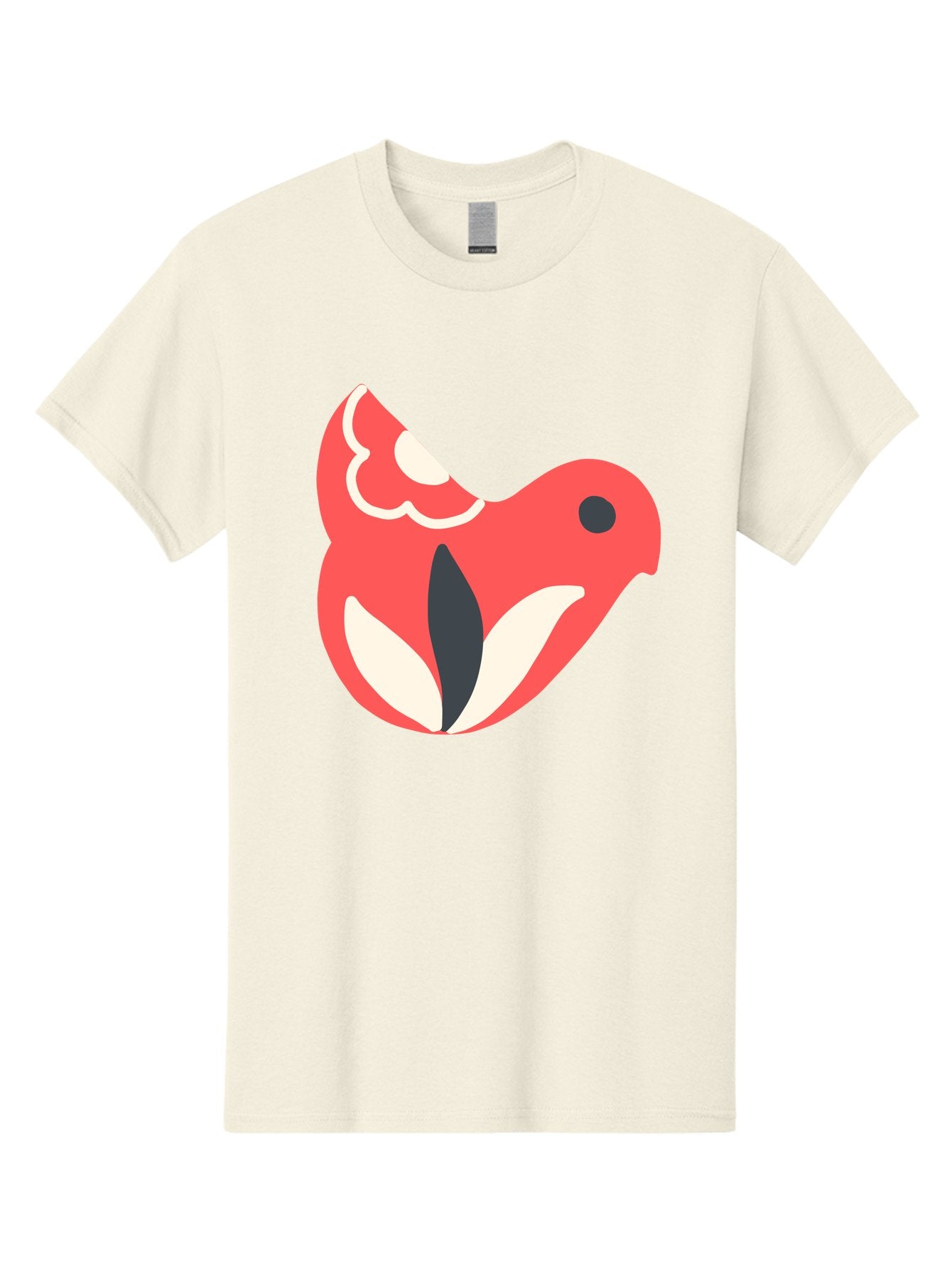 Red-Bird-1 Men'S Graphic Tee, 100% Cotton, Comfortable Casual Summer Wear, Machine Washable, Stylized Bird, Vibrant Red, Minimalist Design, Abstract Bird, Simple Logo, Cartoon Bird, Bird Icon, Modern Bird Graphic, Simple Bird Illustration, Aab778 4
