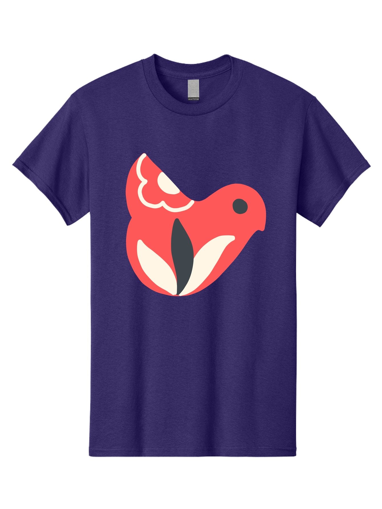 Red-Bird-1 Men'S Graphic Tee, 100% Cotton, Comfortable Casual Summer Wear, Machine Washable, Stylized Bird, Vibrant Red, Minimalist Design, Abstract Bird, Simple Logo, Cartoon Bird, Bird Icon, Modern Bird Graphic, Simple Bird Illustration, Aab778 7