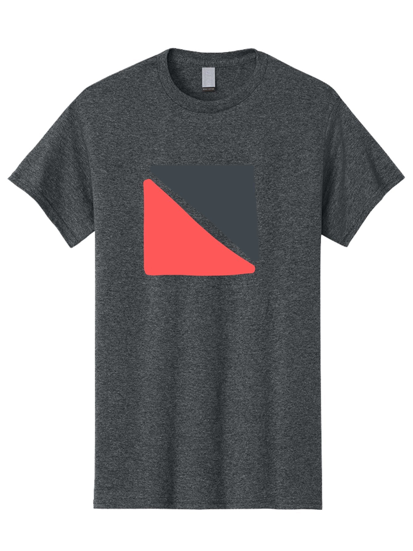 Red-Black-Square Men'S Graphic Tee, 100% Cotton, Comfortable Casual Summer Wear, Machine Washable, Abstract Geometric Shape, Red And Black Trapezoid, Modern Design Elements, Graphic Design Inspiration, Bold Color Combination, Minimalist Art Aab780 4