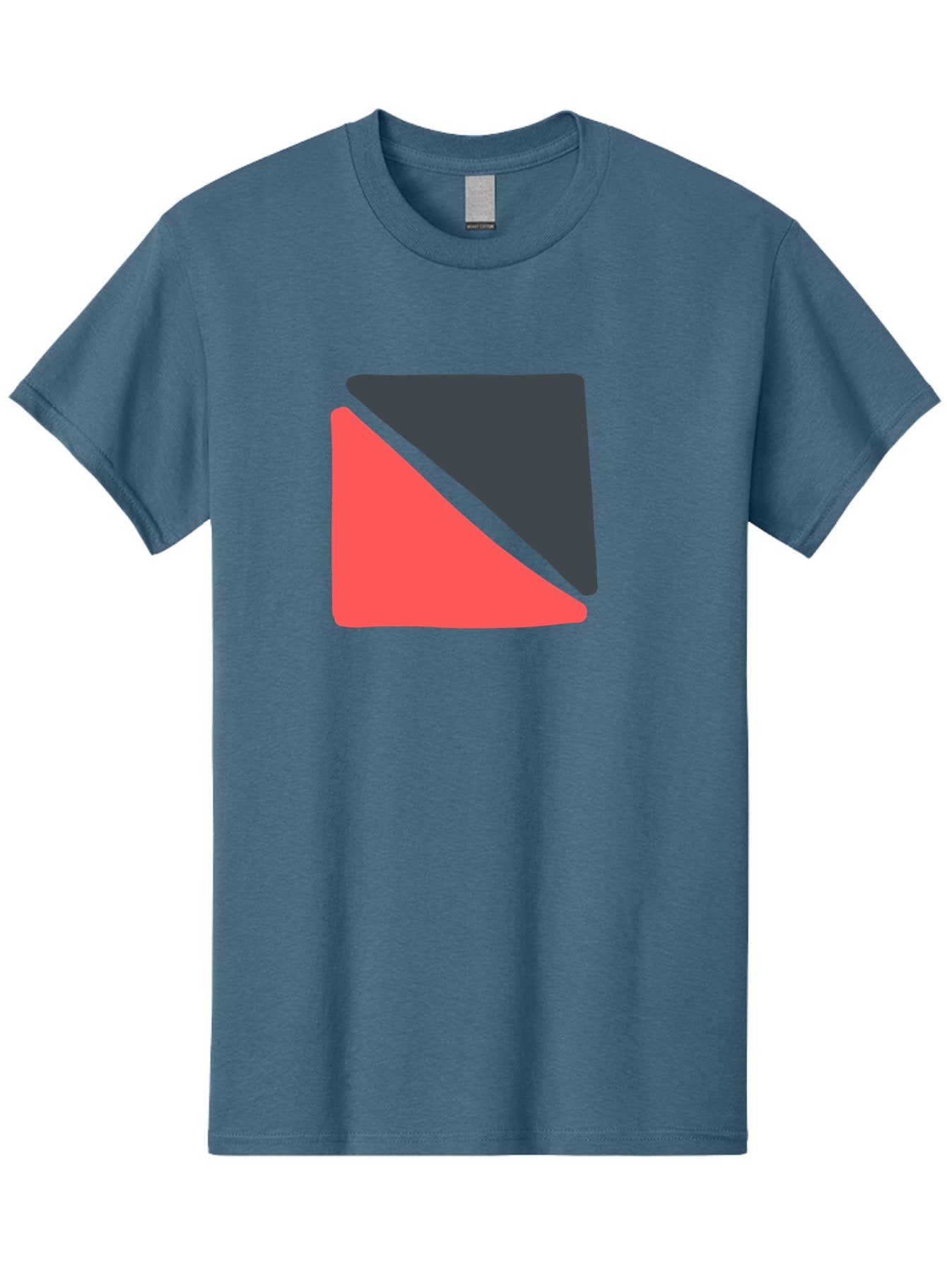 Red-Black-Square Men'S Graphic Tee, 100% Cotton, Comfortable Casual Summer Wear, Machine Washable, Abstract Geometric Shape, Red And Black Trapezoid, Modern Design Elements, Graphic Design Inspiration, Bold Color Combination, Minimalist Art Aab780 9