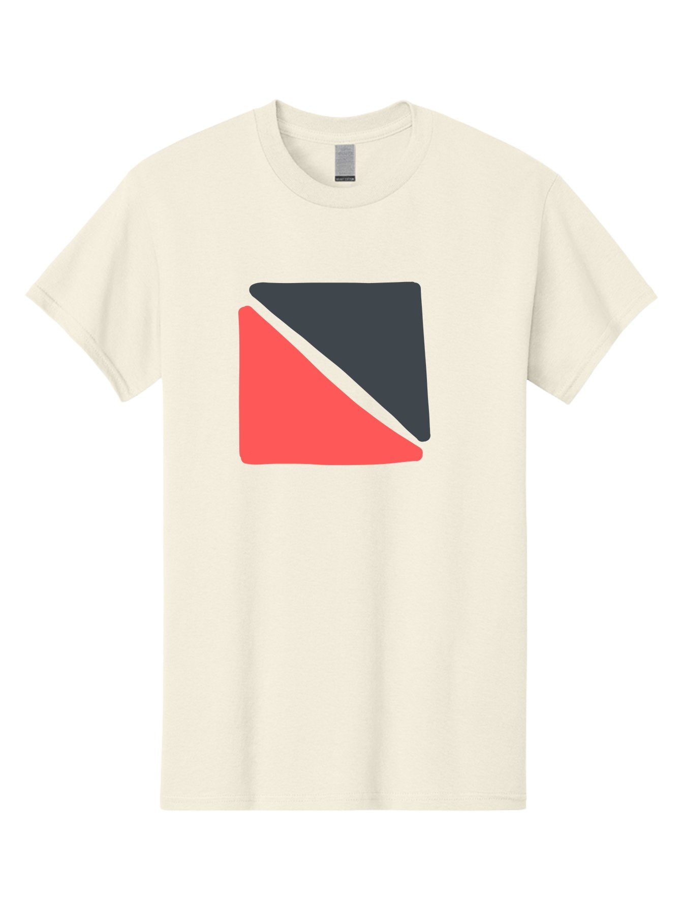 Red-Black-Square Men'S Graphic Tee, 100% Cotton, Comfortable Casual Summer Wear, Machine Washable, Abstract Geometric Shape, Red And Black Trapezoid, Modern Design Elements, Graphic Design Inspiration, Bold Color Combination, Minimalist Art Aab780 13