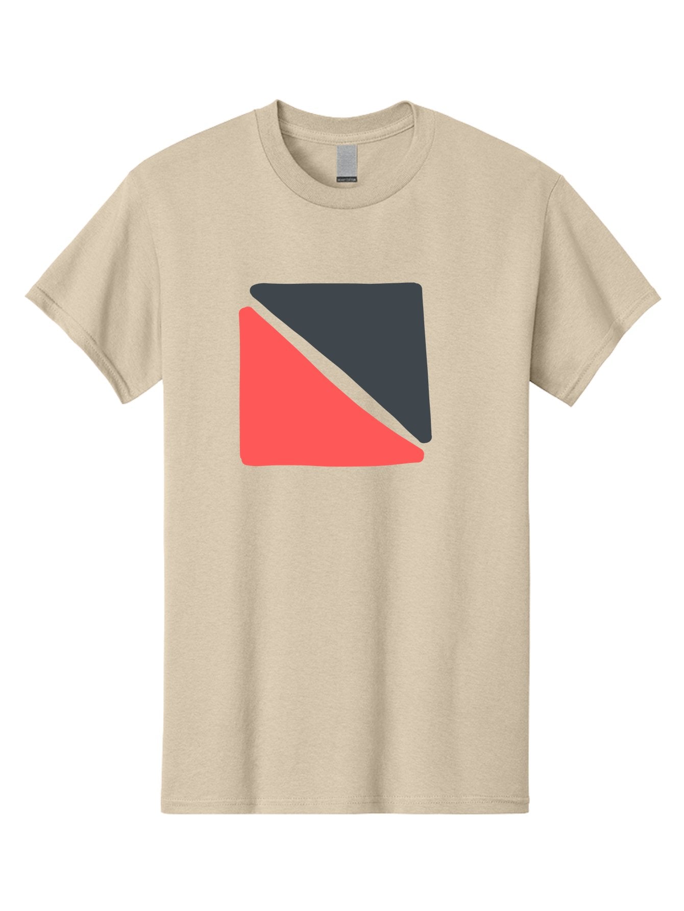 Red-Black-Square Men'S Graphic Tee, 100% Cotton, Comfortable Casual Summer Wear, Machine Washable, Abstract Geometric Shape, Red And Black Trapezoid, Modern Design Elements, Graphic Design Inspiration, Bold Color Combination, Minimalist Art Aab780 12