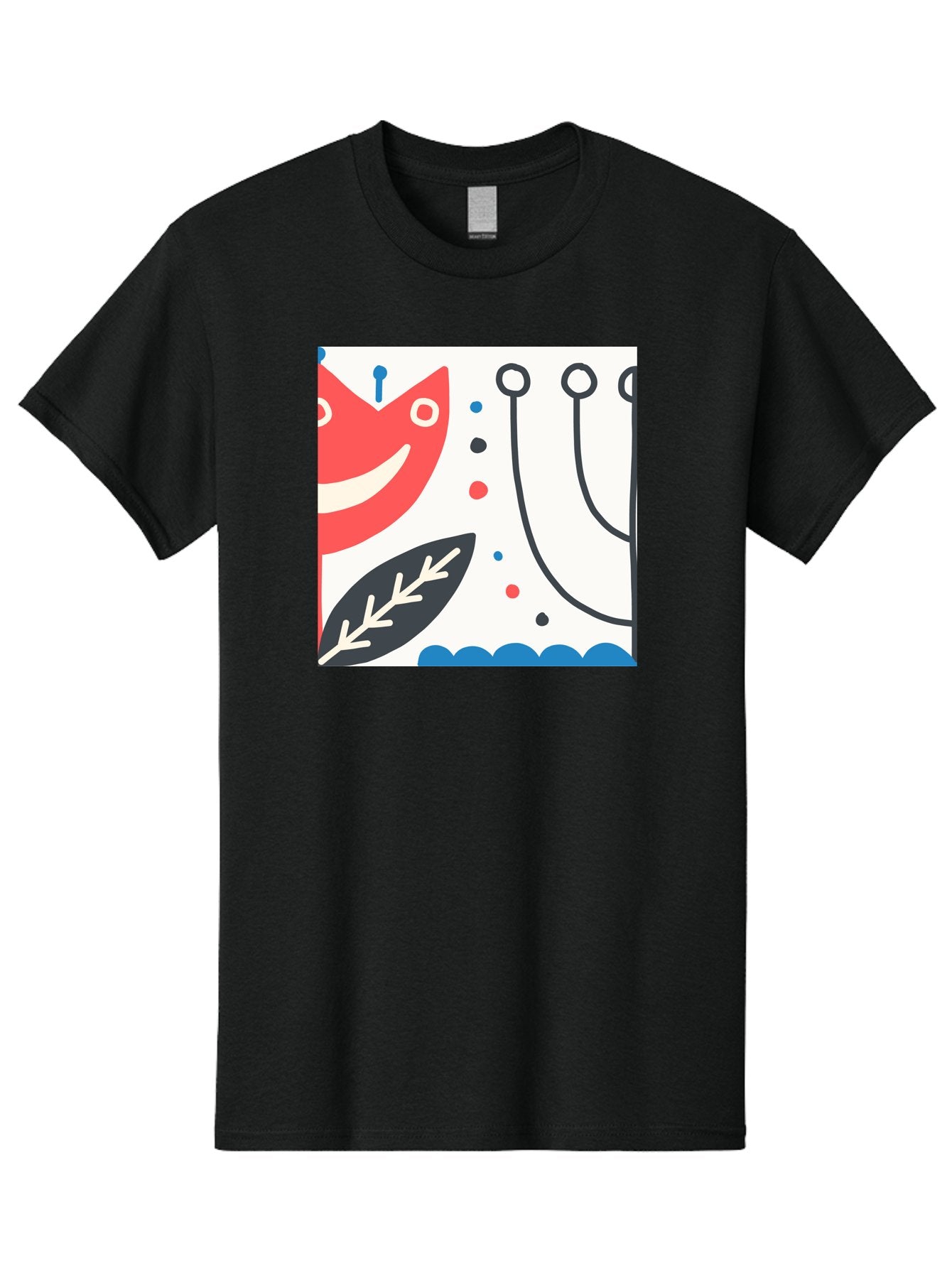 Red-Fox Men'S Graphic Tee, 100% Cotton, Comfortable Casual Summer Wear, Machine Washable, Red Fox Character, Abstract Art, Whimsical Design, Minimalist Style, Playful Illustration, Cute Cartoon, Modern Graphic, Digital Artwork, Funny Animal, Aab786 12