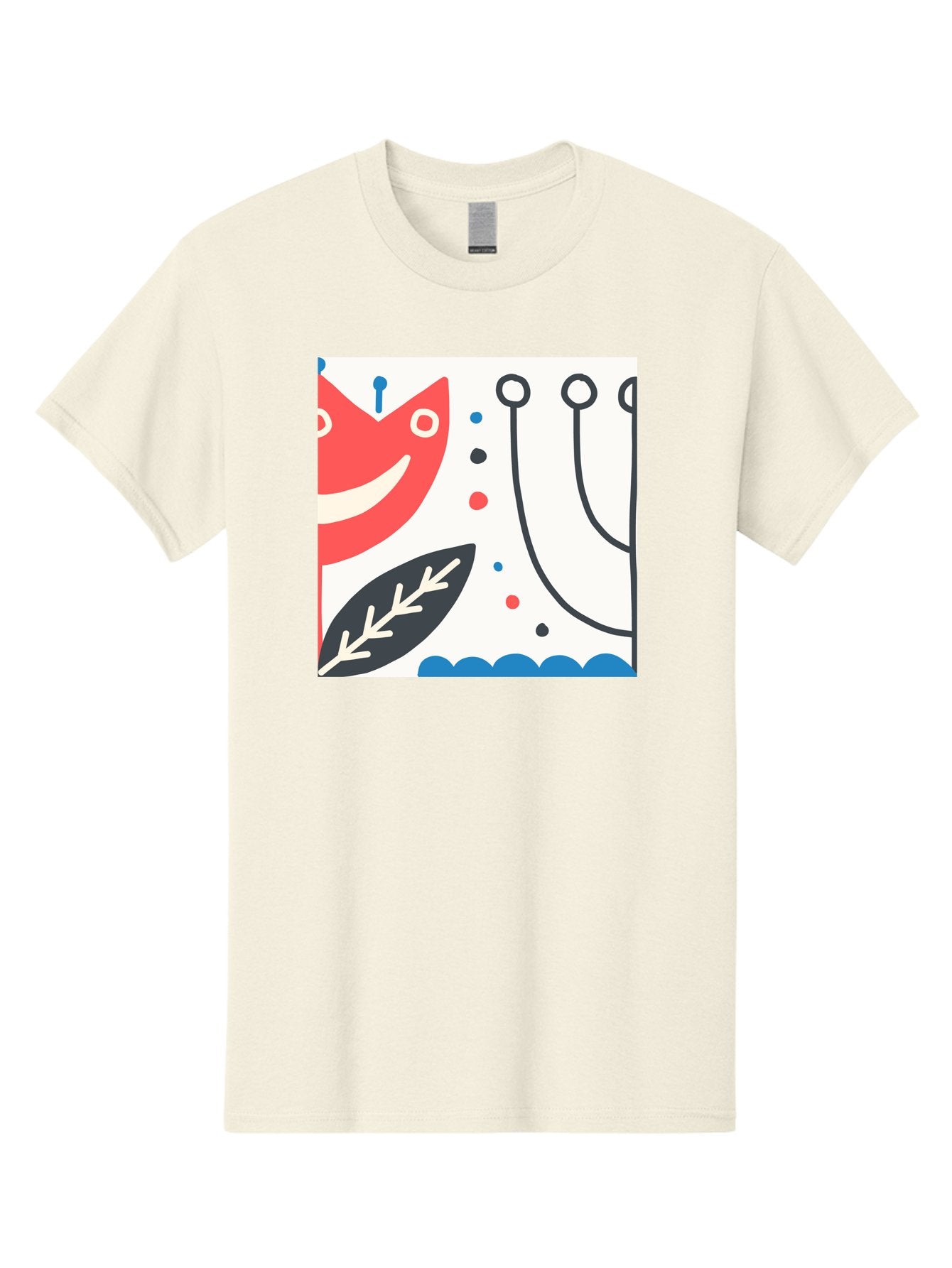 Red-Fox Men'S Graphic Tee, 100% Cotton, Comfortable Casual Summer Wear, Machine Washable, Red Fox Character, Abstract Art, Whimsical Design, Minimalist Style, Playful Illustration, Cute Cartoon, Modern Graphic, Digital Artwork, Funny Animal, Aab786 10
