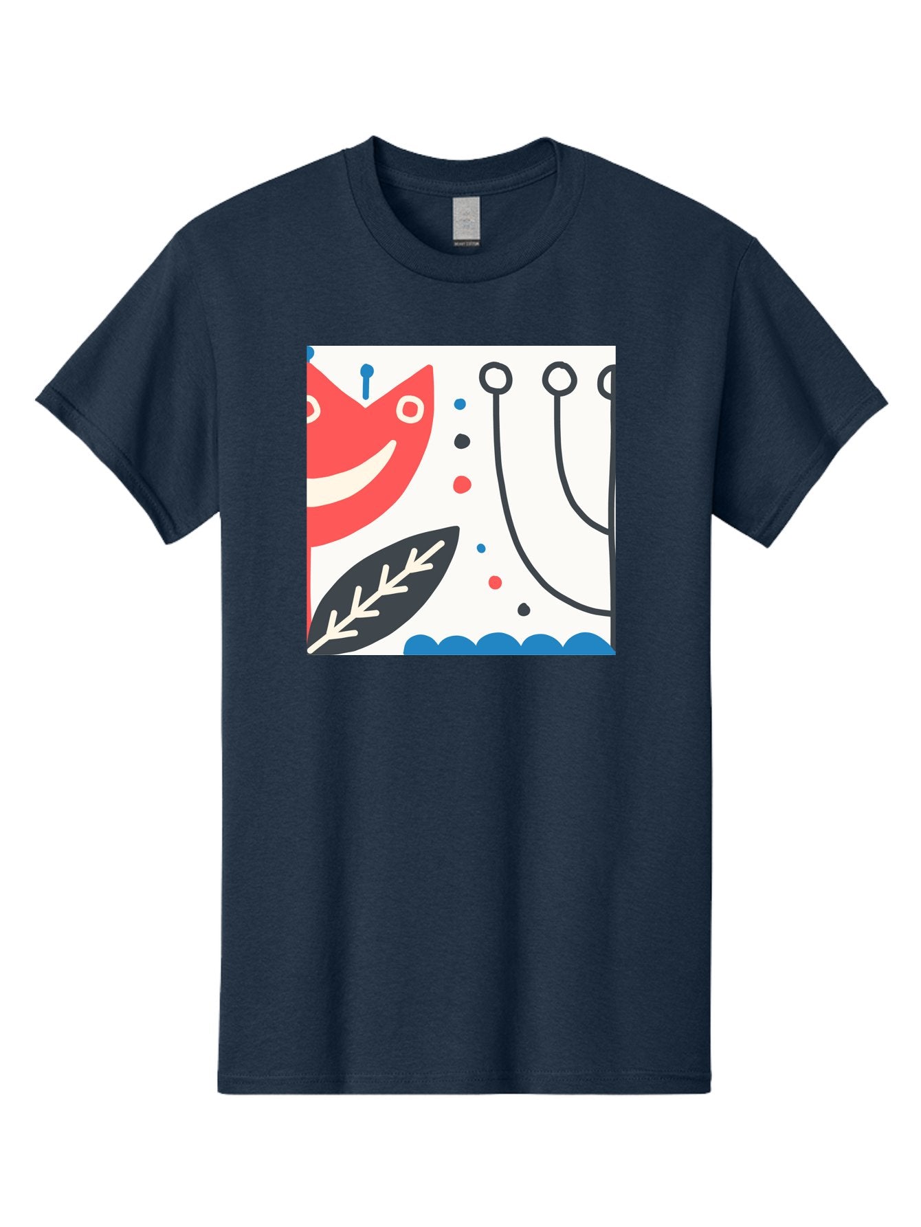 Red-Fox Men'S Graphic Tee, 100% Cotton, Comfortable Casual Summer Wear, Machine Washable, Red Fox Character, Abstract Art, Whimsical Design, Minimalist Style, Playful Illustration, Cute Cartoon, Modern Graphic, Digital Artwork, Funny Animal, Aab786 15