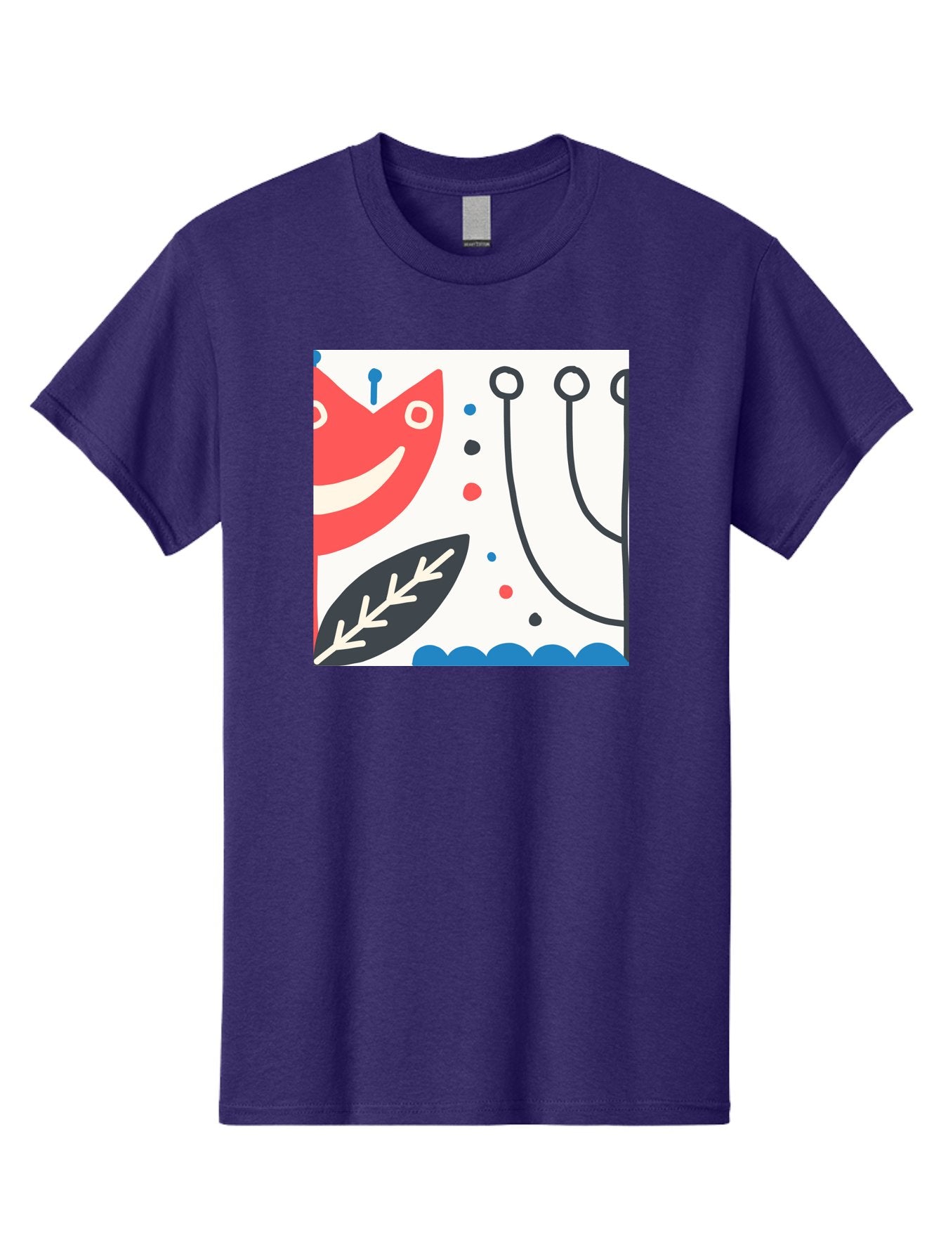 Red-Fox Men'S Graphic Tee, 100% Cotton, Comfortable Casual Summer Wear, Machine Washable, Red Fox Character, Abstract Art, Whimsical Design, Minimalist Style, Playful Illustration, Cute Cartoon, Modern Graphic, Digital Artwork, Funny Animal, Aab786 11