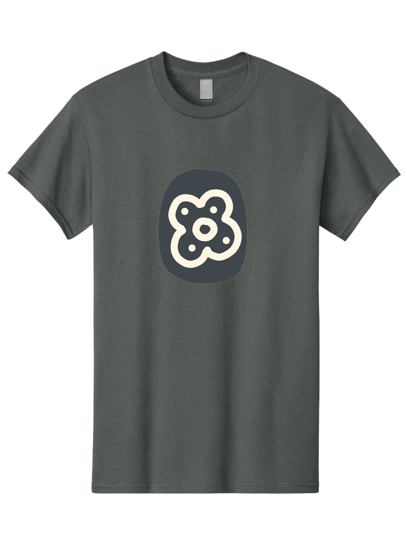 Rounded-Square-Logo Men'S Graphic Tee, 100% Cotton, Comfortable Casual Summer Wear, Machine Washable, Paw Print, Dog Paw, Pet Care, Animal Tracking, Pet Grooming, Pet Accessories, Pet Love Aab791 23