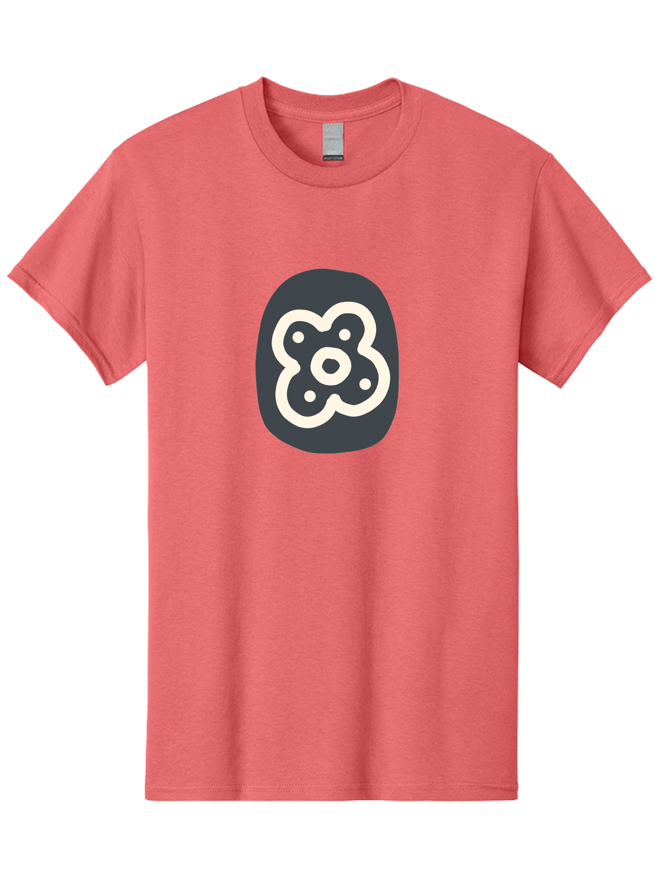 Rounded-Square-Logo Men'S Graphic Tee, 100% Cotton, Comfortable Casual Summer Wear, Machine Washable, Paw Print, Dog Paw, Pet Care, Animal Tracking, Pet Grooming, Pet Accessories, Pet Love Aab791