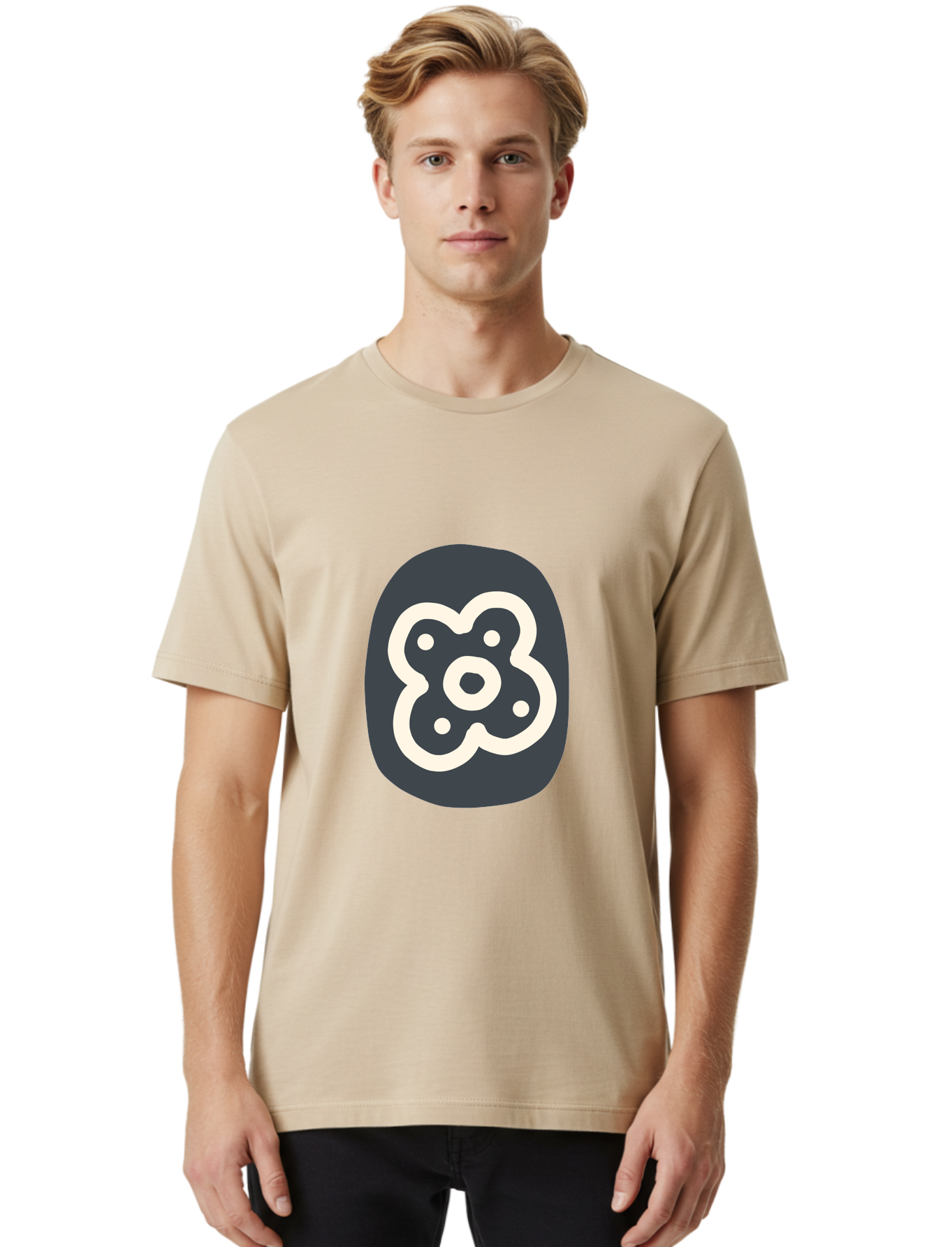 Rounded-Square-Logo Men'S Graphic Tee, 100% Cotton, Comfortable Casual Summer Wear, Machine Washable, Paw Print, Dog Paw, Pet Care, Animal Tracking, Pet Grooming, Pet Accessories, Pet Love Aab791 10