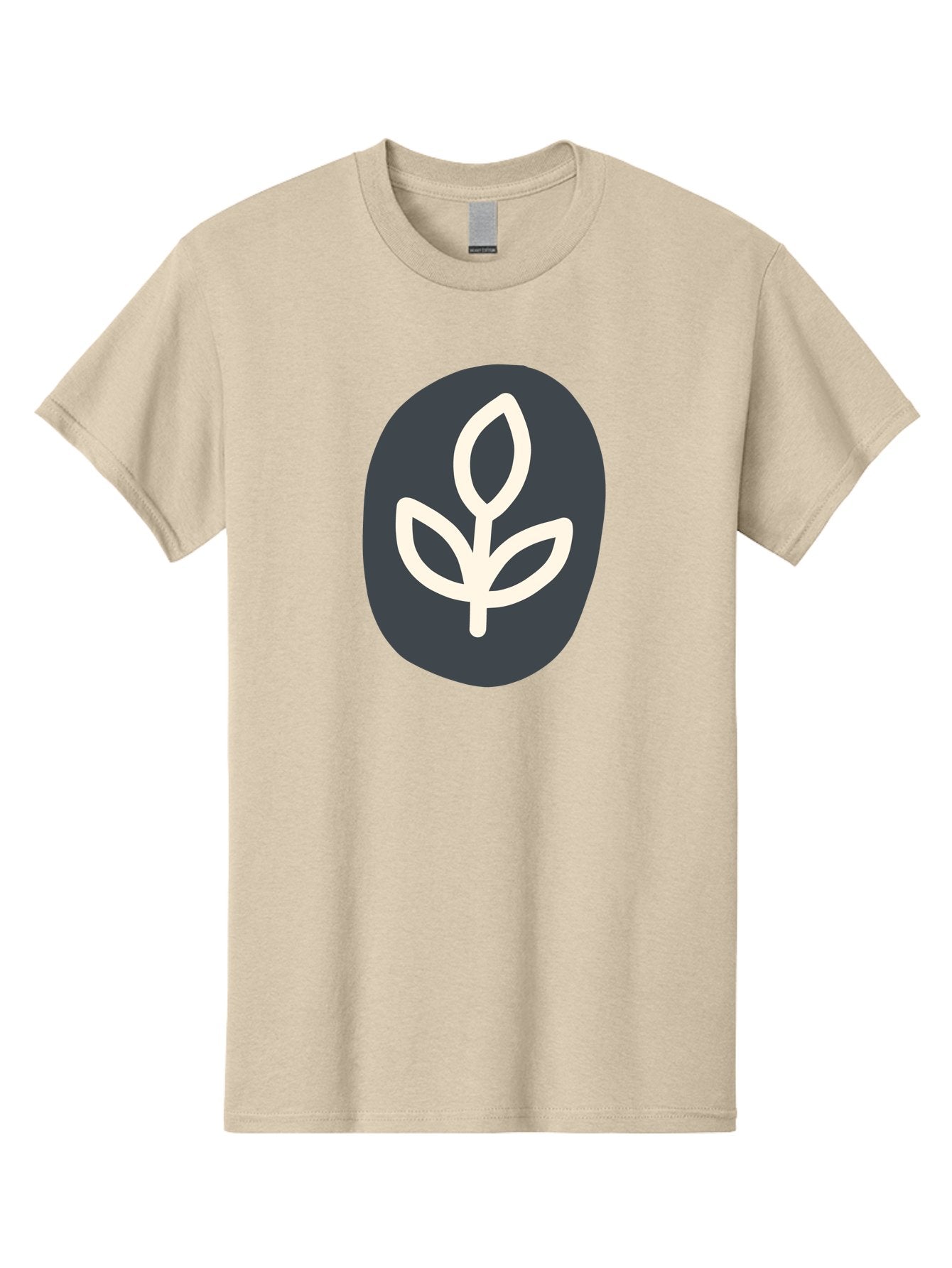 Sprouting-Seedling Men'S Graphic Tee, 100% Cotton, Comfortable Casual Summer Wear, Machine Washable, Simple Icon, Plant Symbol, Eco-Friendly Design, Minimalistic Style, Seedling Graphic, Nature-Inspired, White Plant On Dark Gray, Aab792 14