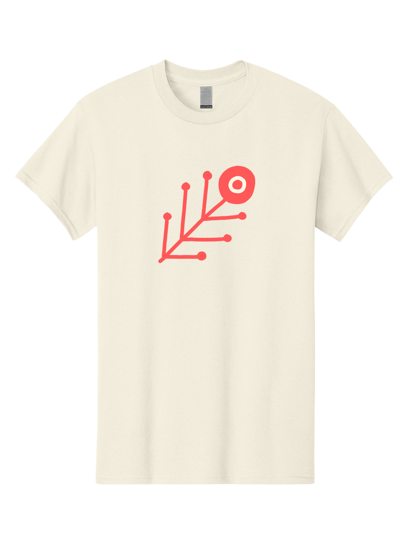 Target-Logo Men'S Graphic Tee, 100% Cotton, Comfortable Casual Summer Wear, Machine Washable, Red Lines, Branching Pattern, Geometric Shape, Modern Design, Abstract Art, Futuristic Style, Minimalist Graphic Aab802 21