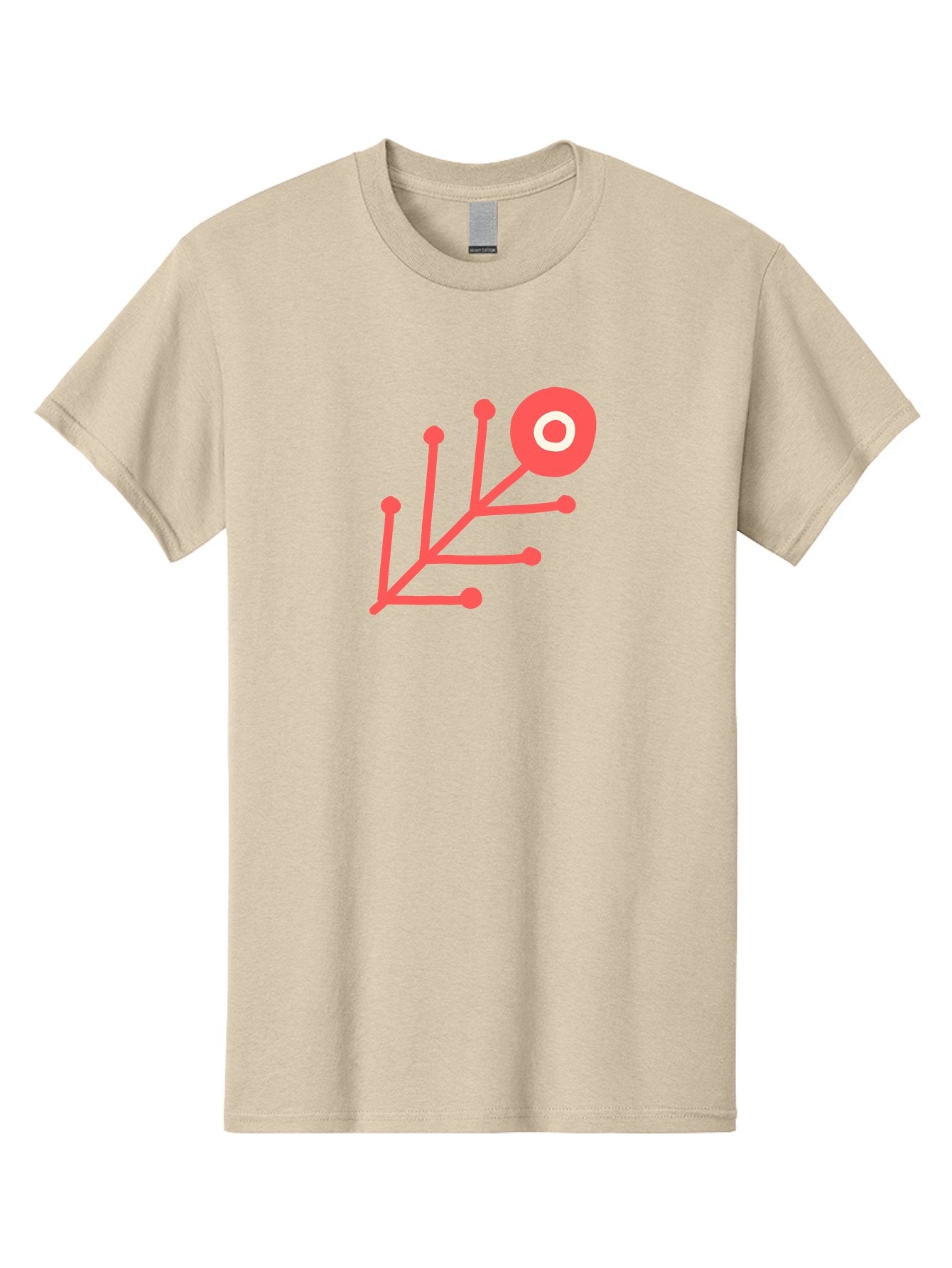 Target-Logo Men'S Graphic Tee, 100% Cotton, Comfortable Casual Summer Wear, Machine Washable, Red Lines, Branching Pattern, Geometric Shape, Modern Design, Abstract Art, Futuristic Style, Minimalist Graphic Aab802 9