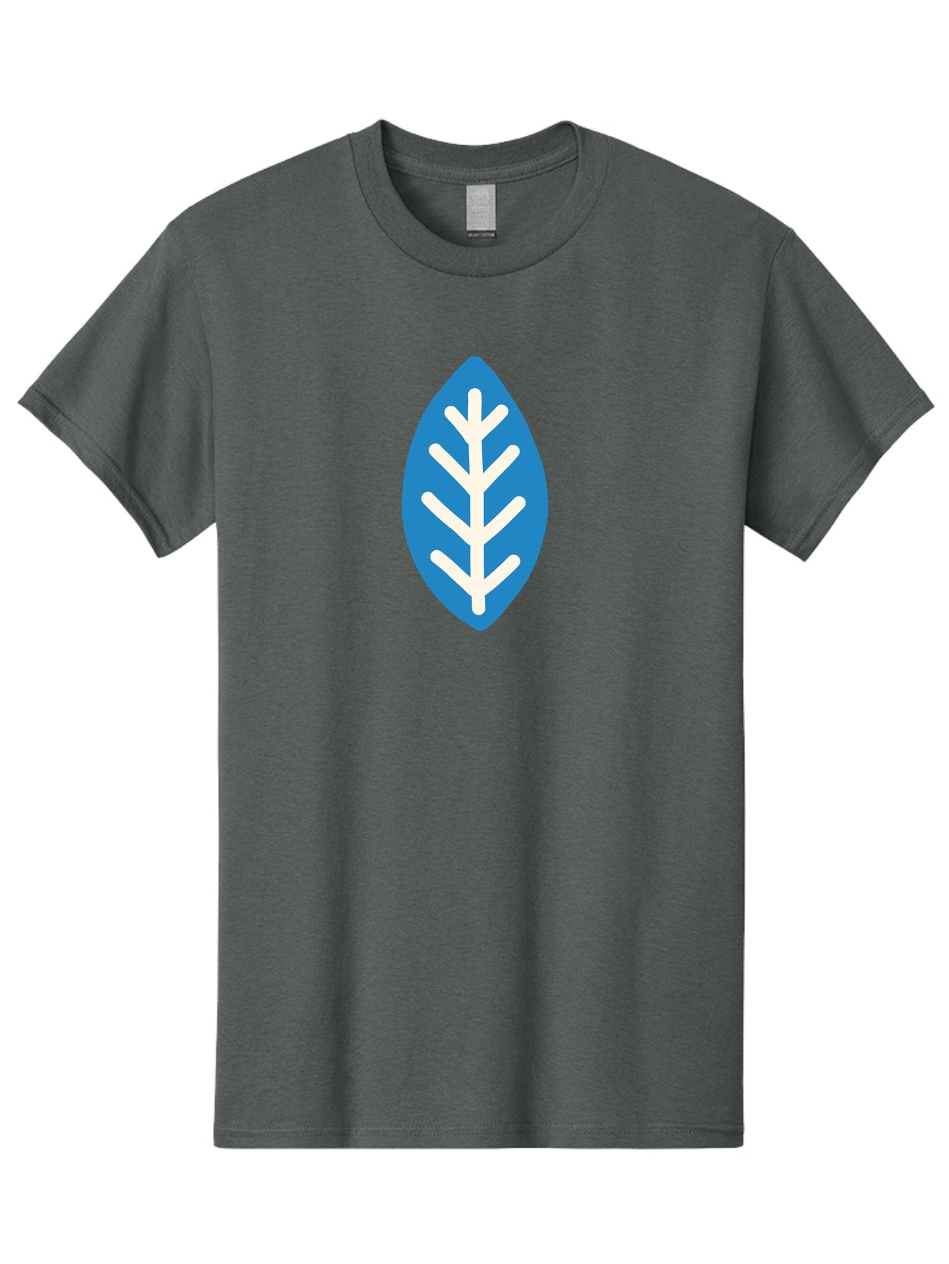 White-Leaf Men'S Graphic Tee, 100% Cotton, Comfortable Casual Summer Wear, Machine Washable, White Branch, Leaf Symbol, Nature Icon, Simple Design, Minimalistic Art, Eco-Friendly Logo, Stylized Leaf Aab817 4
