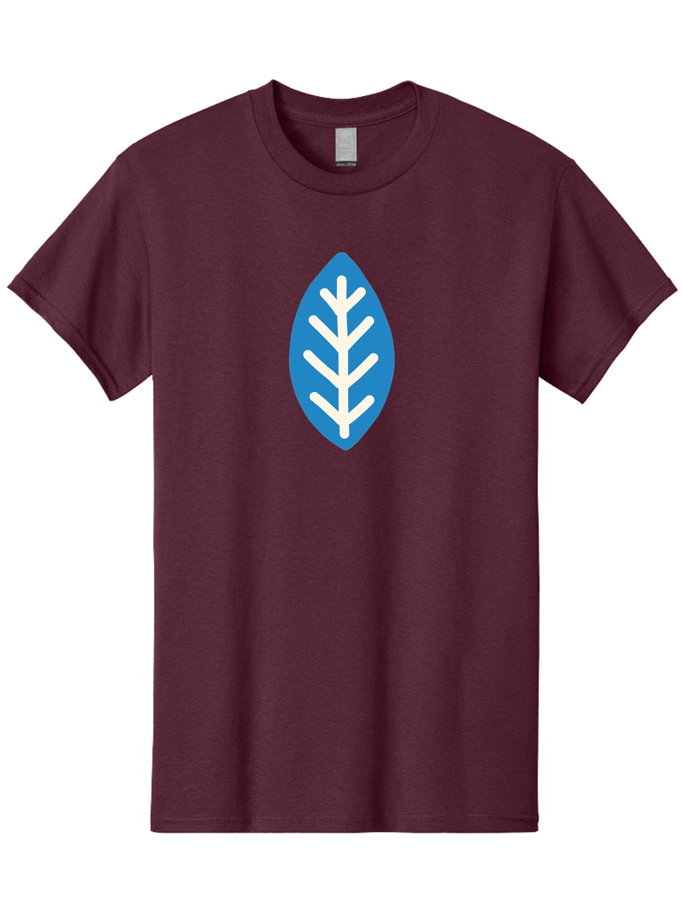White-Leaf Men'S Graphic Tee, 100% Cotton, Comfortable Casual Summer Wear, Machine Washable, White Branch, Leaf Symbol, Nature Icon, Simple Design, Minimalistic Art, Eco-Friendly Logo, Stylized Leaf Aab817 27