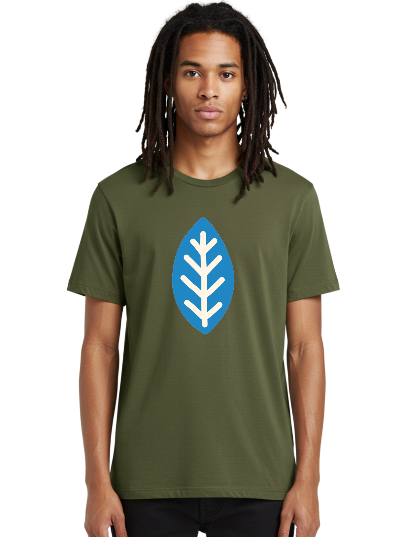 White-Leaf Men'S Graphic Tee, 100% Cotton, Comfortable Casual Summer Wear, Machine Washable, White Branch, Leaf Symbol, Nature Icon, Simple Design, Minimalistic Art, Eco-Friendly Logo, Stylized Leaf Aab817 20