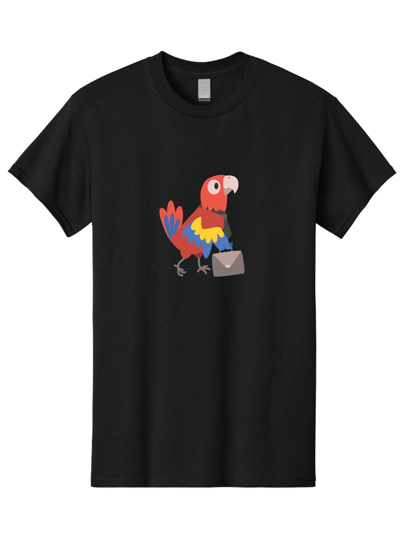 Macaw-Mail Men'S Graphic Tee, 100% Cotton, Comfortable Casual Summer Wear, Machine Washable, Colorful Parrot, Vibrant Plumage, Cartoon-Style, Mail Delivery, Parrot With Envelope, Tropical Bird, Illustration, Letter Delivery Aab839 10