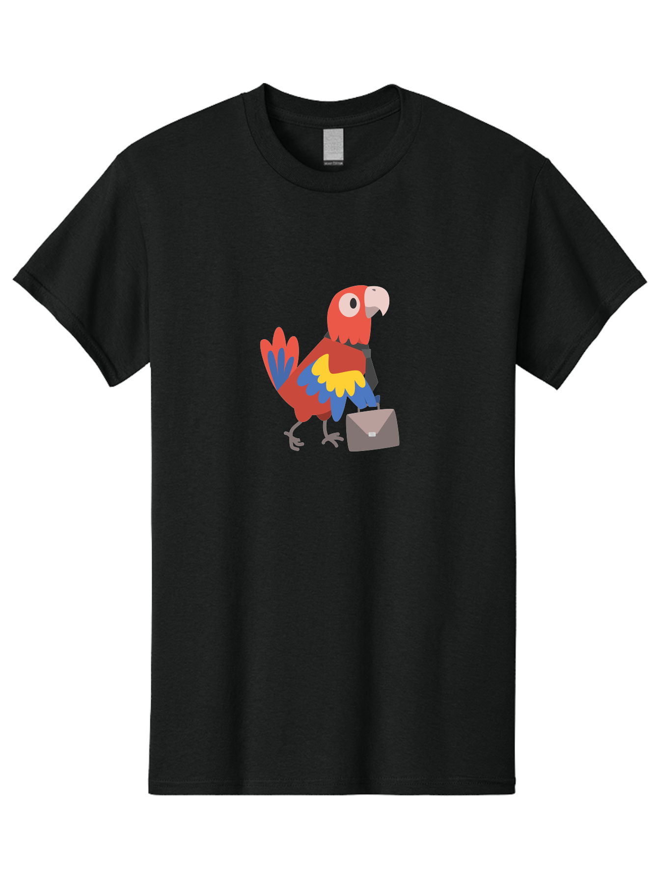 Macaw-Mail Men'S Graphic Tee, 100% Cotton, Comfortable Casual Summer Wear, Machine Washable, Colorful Parrot, Vibrant Plumage, Cartoon-Style, Mail Delivery, Parrot With Envelope, Tropical Bird, Illustration, Letter Delivery Aab839 27