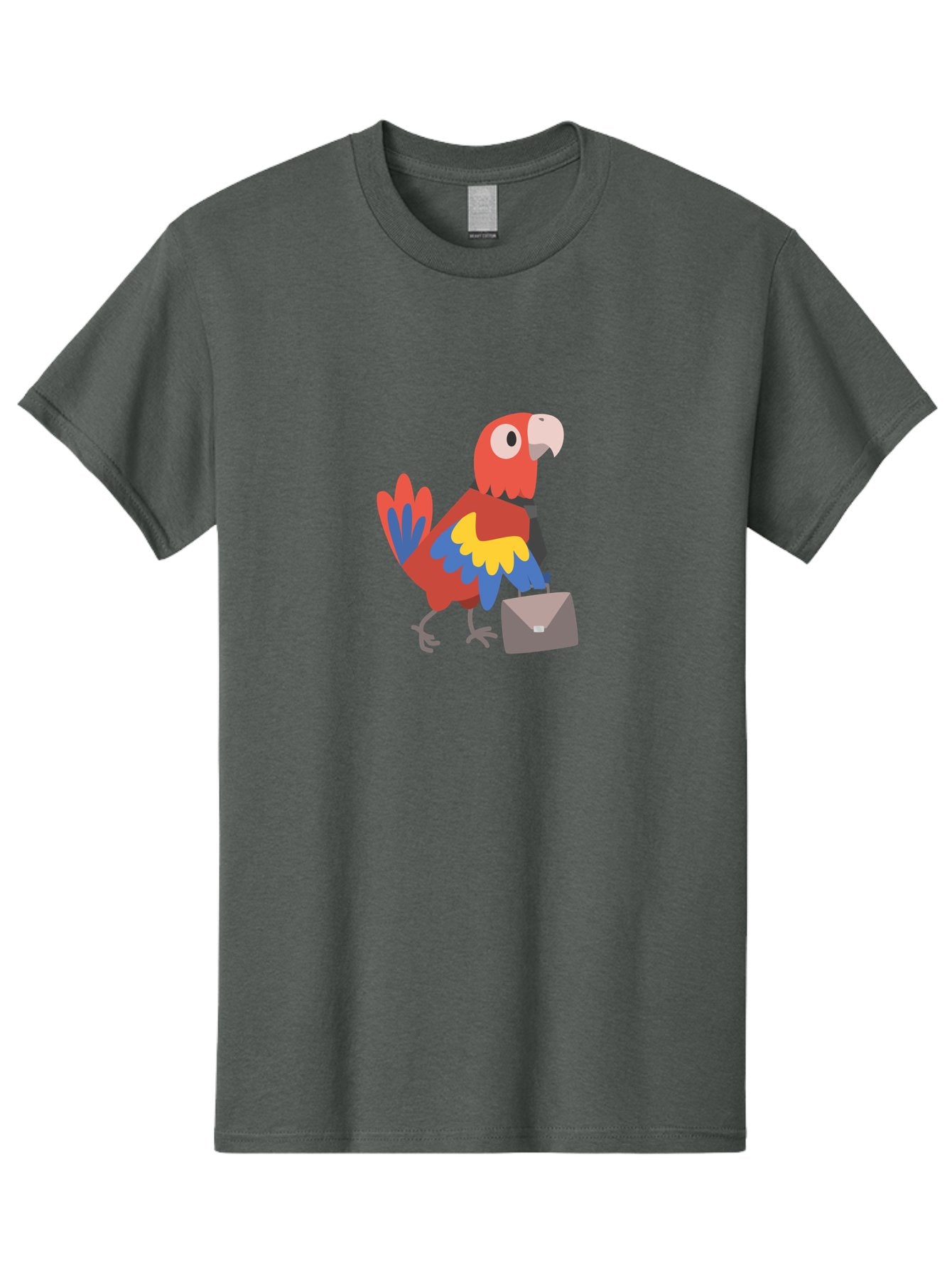Macaw-Mail Men'S Graphic Tee, 100% Cotton, Comfortable Casual Summer Wear, Machine Washable, Colorful Parrot, Vibrant Plumage, Cartoon-Style, Mail Delivery, Parrot With Envelope, Tropical Bird, Illustration, Letter Delivery Aab839 9