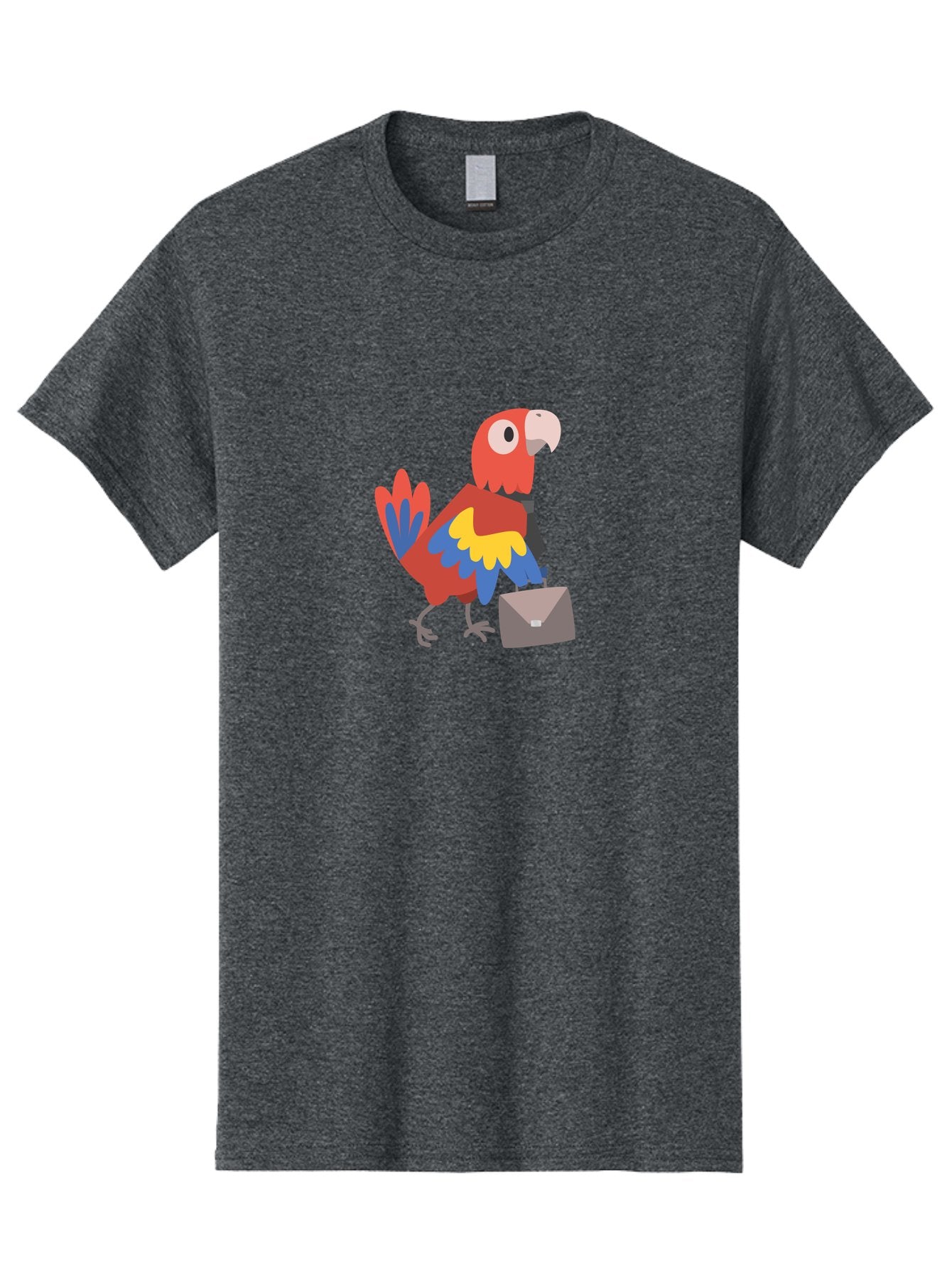 Macaw-Mail Men'S Graphic Tee, 100% Cotton, Comfortable Casual Summer Wear, Machine Washable, Colorful Parrot, Vibrant Plumage, Cartoon-Style, Mail Delivery, Parrot With Envelope, Tropical Bird, Illustration, Letter Delivery Aab839 3