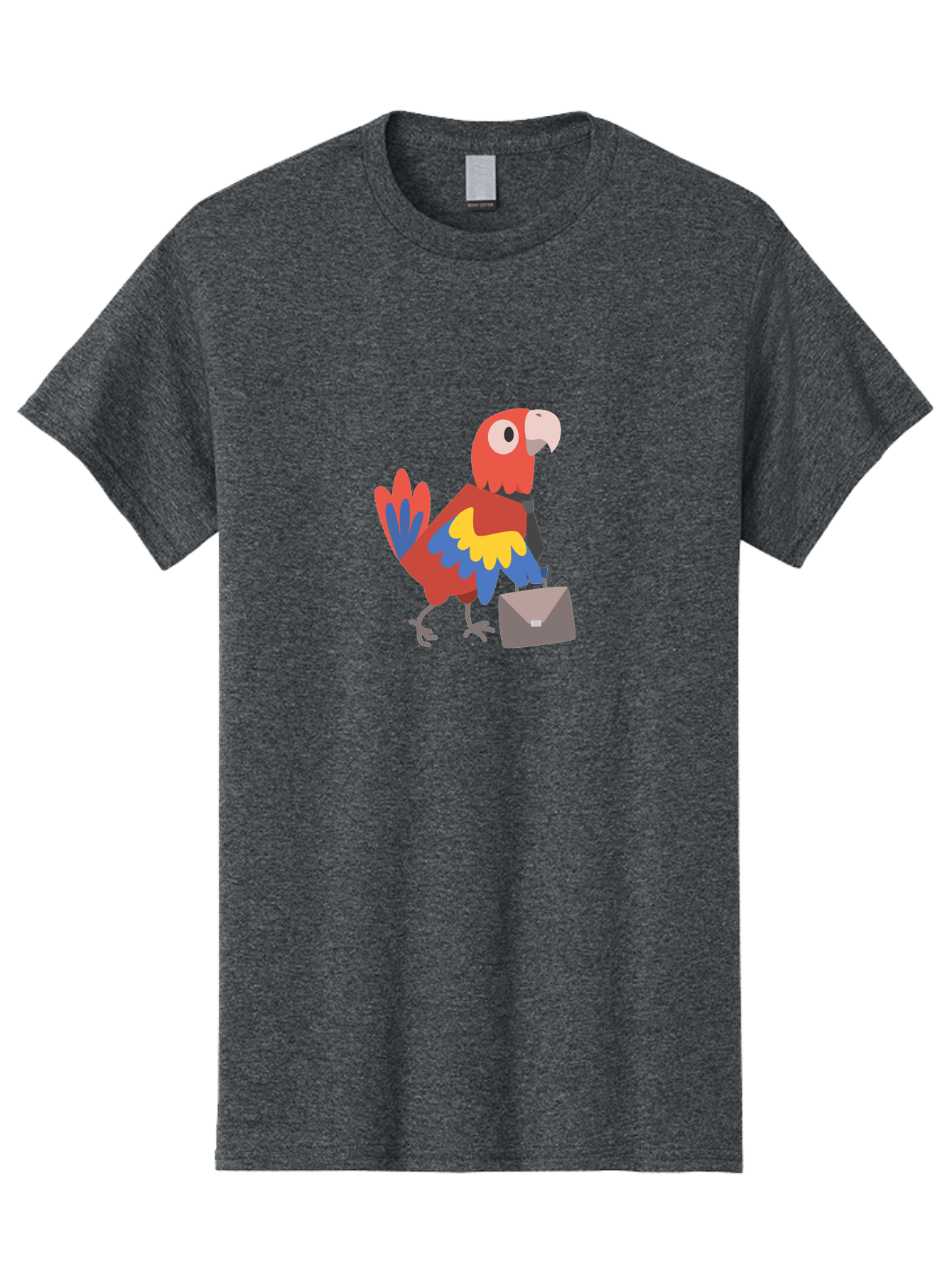 Macaw-Mail Men'S Graphic Tee, 100% Cotton, Comfortable Casual Summer Wear, Machine Washable, Colorful Parrot, Vibrant Plumage, Cartoon-Style, Mail Delivery, Parrot With Envelope, Tropical Bird, Illustration, Letter Delivery Aab839 17