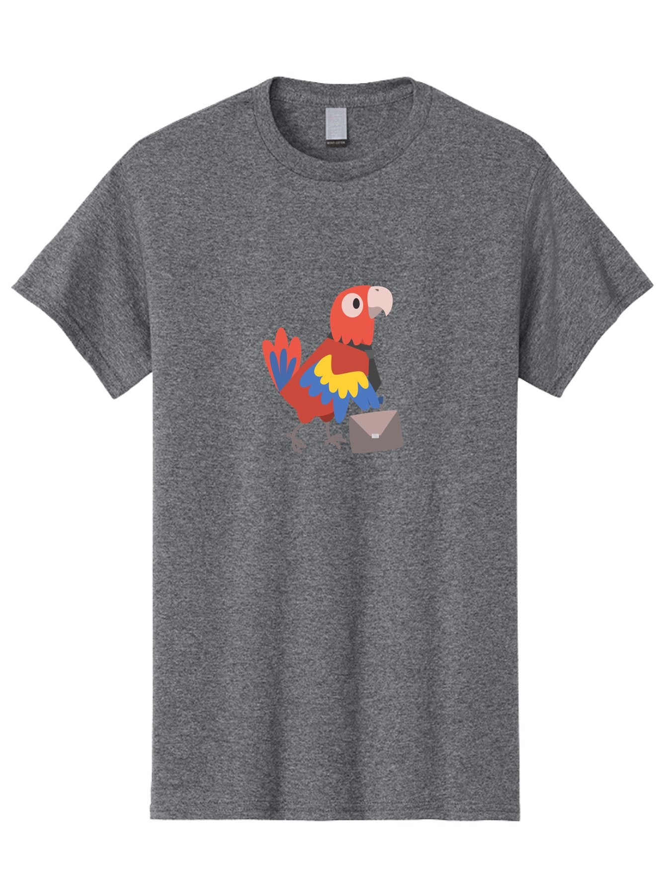 Macaw-Mail Men'S Graphic Tee, 100% Cotton, Comfortable Casual Summer Wear, Machine Washable, Colorful Parrot, Vibrant Plumage, Cartoon-Style, Mail Delivery, Parrot With Envelope, Tropical Bird, Illustration, Letter Delivery Aab839 4