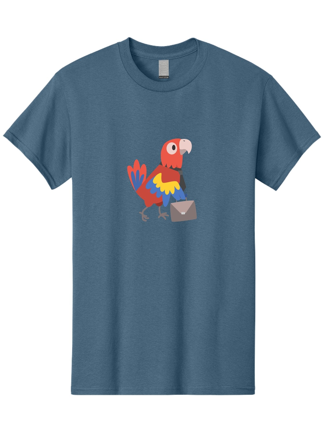 Macaw-Mail Men'S Graphic Tee, 100% Cotton, Comfortable Casual Summer Wear, Machine Washable, Colorful Parrot, Vibrant Plumage, Cartoon-Style, Mail Delivery, Parrot With Envelope, Tropical Bird, Illustration, Letter Delivery Aab839 6