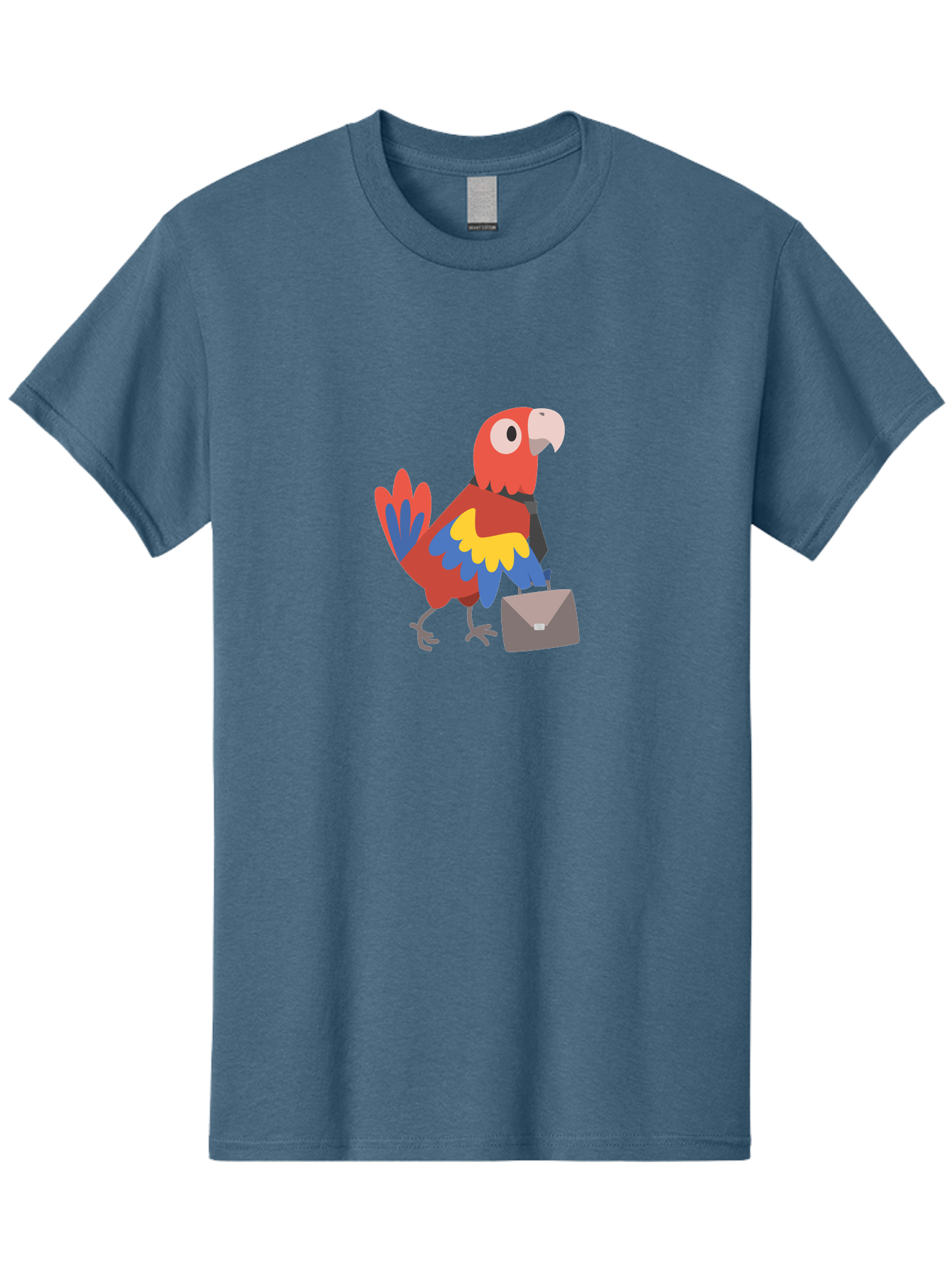 Macaw-Mail Men'S Graphic Tee, 100% Cotton, Comfortable Casual Summer Wear, Machine Washable, Colorful Parrot, Vibrant Plumage, Cartoon-Style, Mail Delivery, Parrot With Envelope, Tropical Bird, Illustration, Letter Delivery Aab839 13