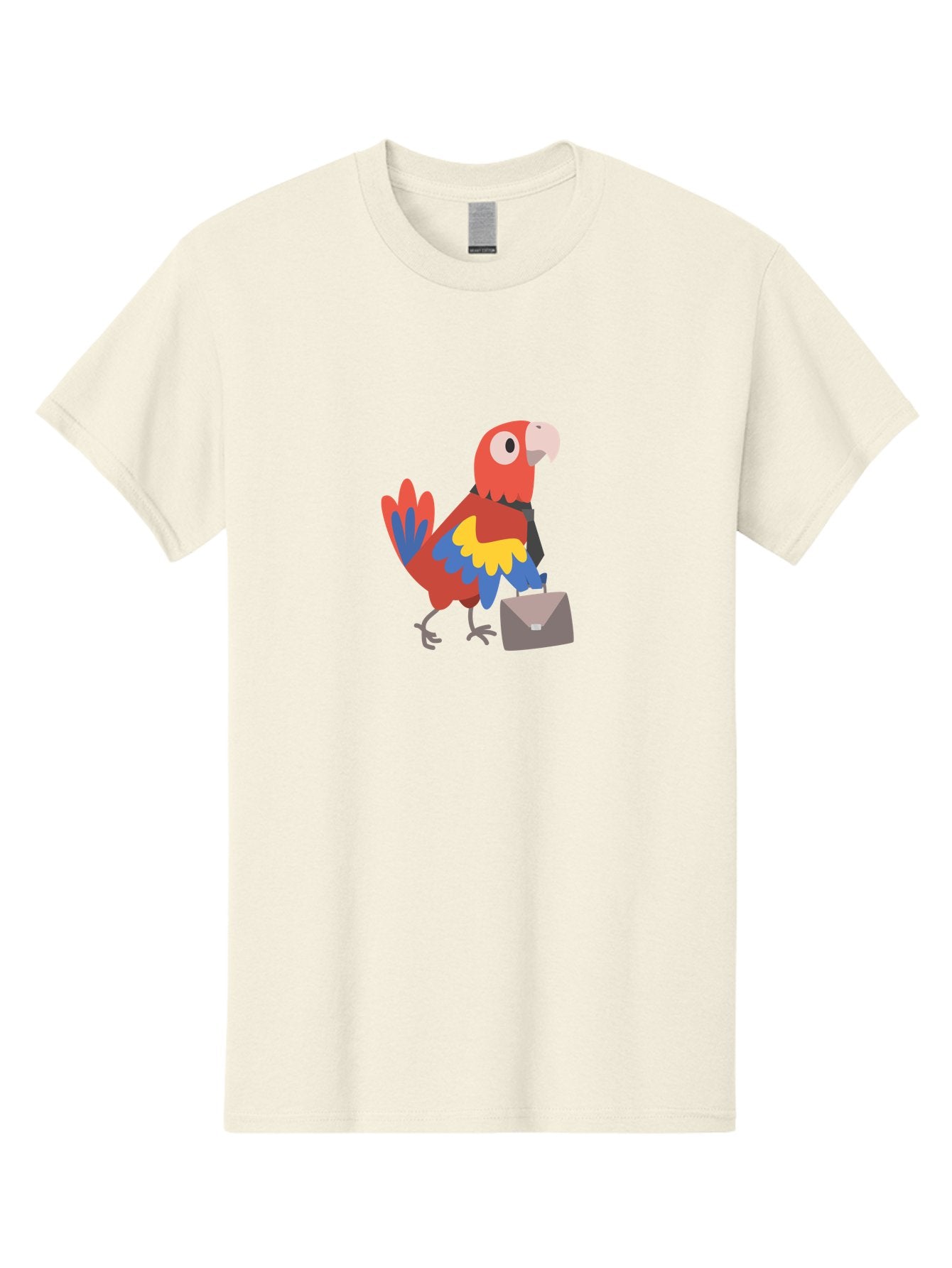 Macaw-Mail Men'S Graphic Tee, 100% Cotton, Comfortable Casual Summer Wear, Machine Washable, Colorful Parrot, Vibrant Plumage, Cartoon-Style, Mail Delivery, Parrot With Envelope, Tropical Bird, Illustration, Letter Delivery Aab839 14