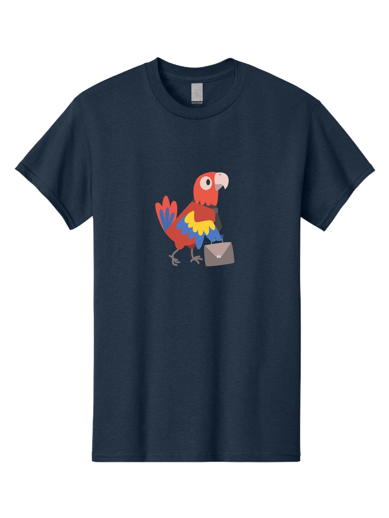 Macaw-Mail Men'S Graphic Tee, 100% Cotton, Comfortable Casual Summer Wear, Machine Washable, Colorful Parrot, Vibrant Plumage, Cartoon-Style, Mail Delivery, Parrot With Envelope, Tropical Bird, Illustration, Letter Delivery Aab839 5